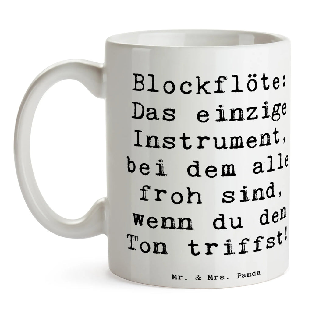 Mug Saying Blockflöte: Das einzige Instrument, bei dem alle froh sind, wenn du den Ton triffst! Keramiktasse, Teetasse, Kaffeetasse, Geschenktasse, Bürotasse, Tasse mit Zitaten, Porzellantasse, Tasse, Tasse mit Motiven, Instrumente, Geschenke Musiker, Musikliebhaber