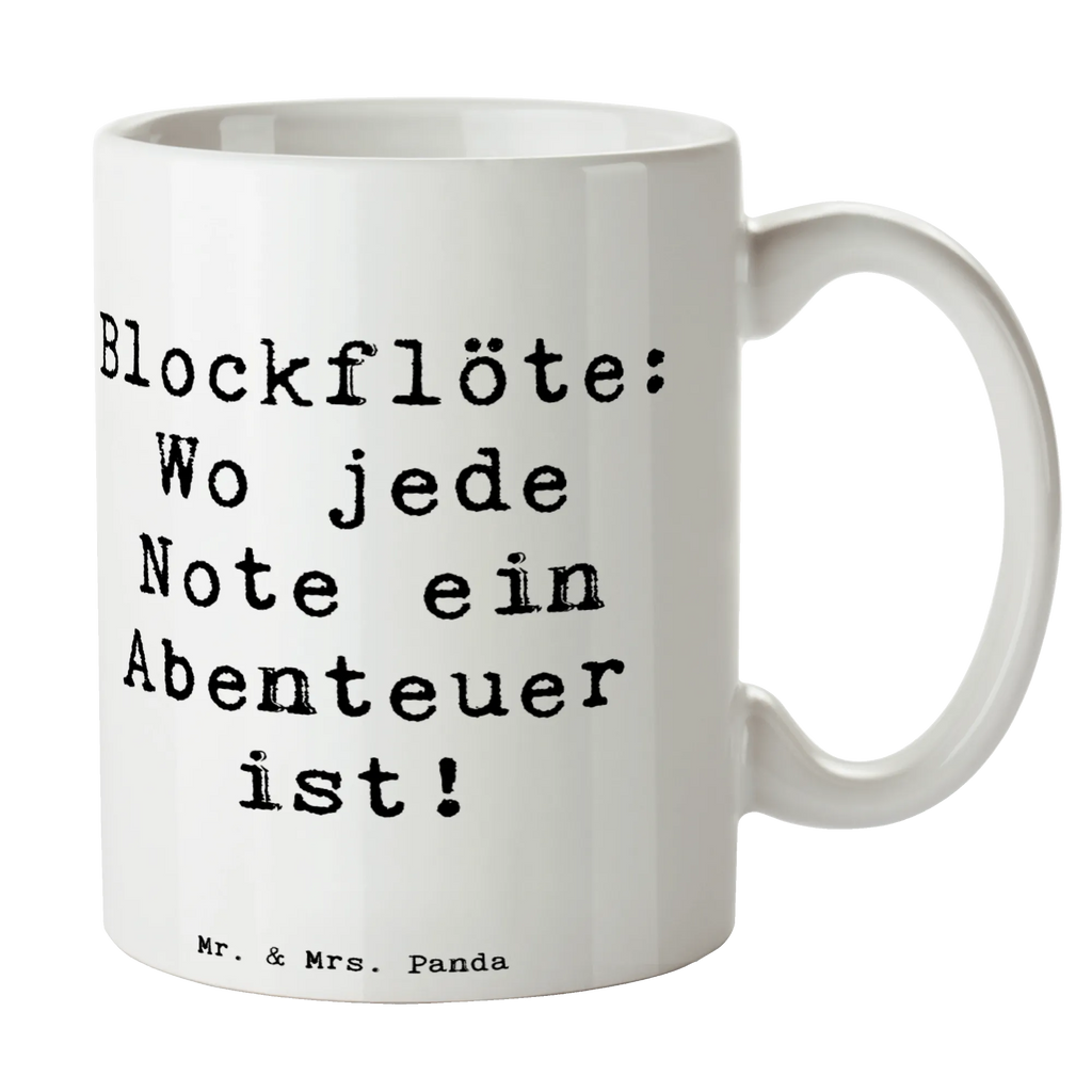 Tasse Spruch Abenteuer Blockflöte Bürotasse, Tasse, Tasse mit Zitaten, Tasse mit Motiven, Keramiktasse, Geschenktasse, Kaffeetasse, Teetasse, Porzellantasse, Instrumente, Geschenke Musiker, Musikliebhaber