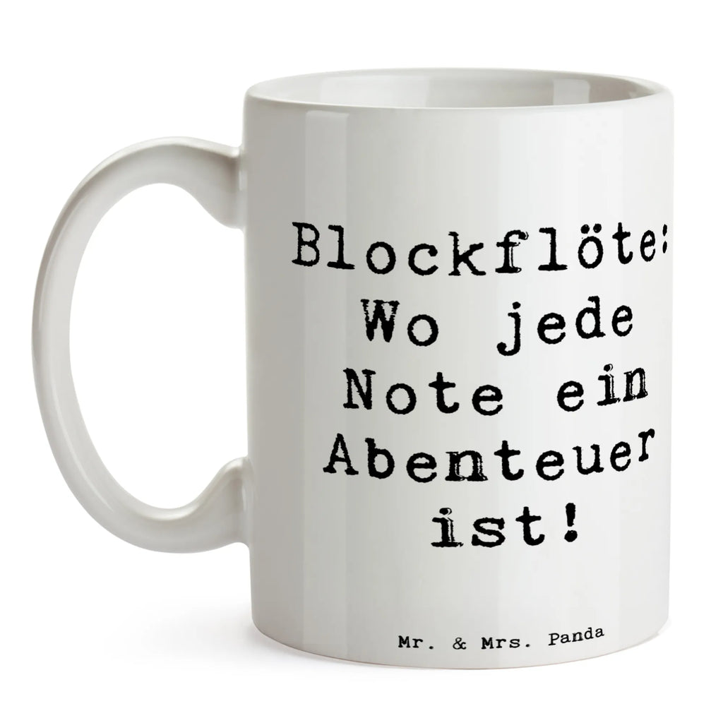 Tasse Spruch Abenteuer Blockflöte Bürotasse, Tasse, Tasse mit Zitaten, Tasse mit Motiven, Keramiktasse, Geschenktasse, Kaffeetasse, Teetasse, Porzellantasse, Instrumente, Geschenke Musiker, Musikliebhaber