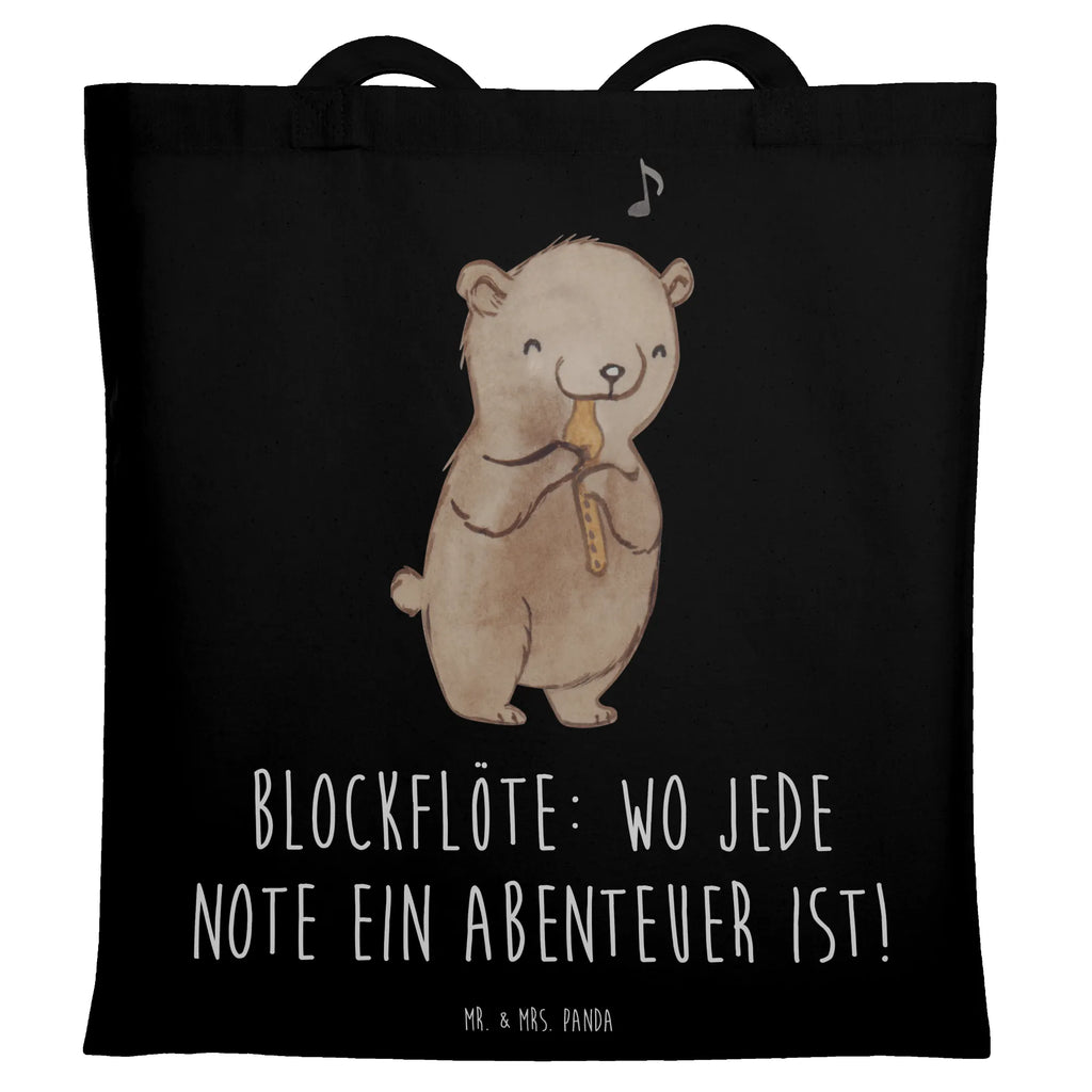 Tote bag Blockflöte: Wo jede Note ein Abenteuer ist! Einkaufstasche, Jutetasche, Stofftasche, Jutebeutel, Beuteltasche, Strandtasche, Tasche, Einkaufstüte, Stoffbeutel, Umhängetasche, Beutel, Shopper, Badetasche, Schultertasche, Tragetasche, Laptoptasche, Instrumente, Geschenke Musiker, Musikliebhaber