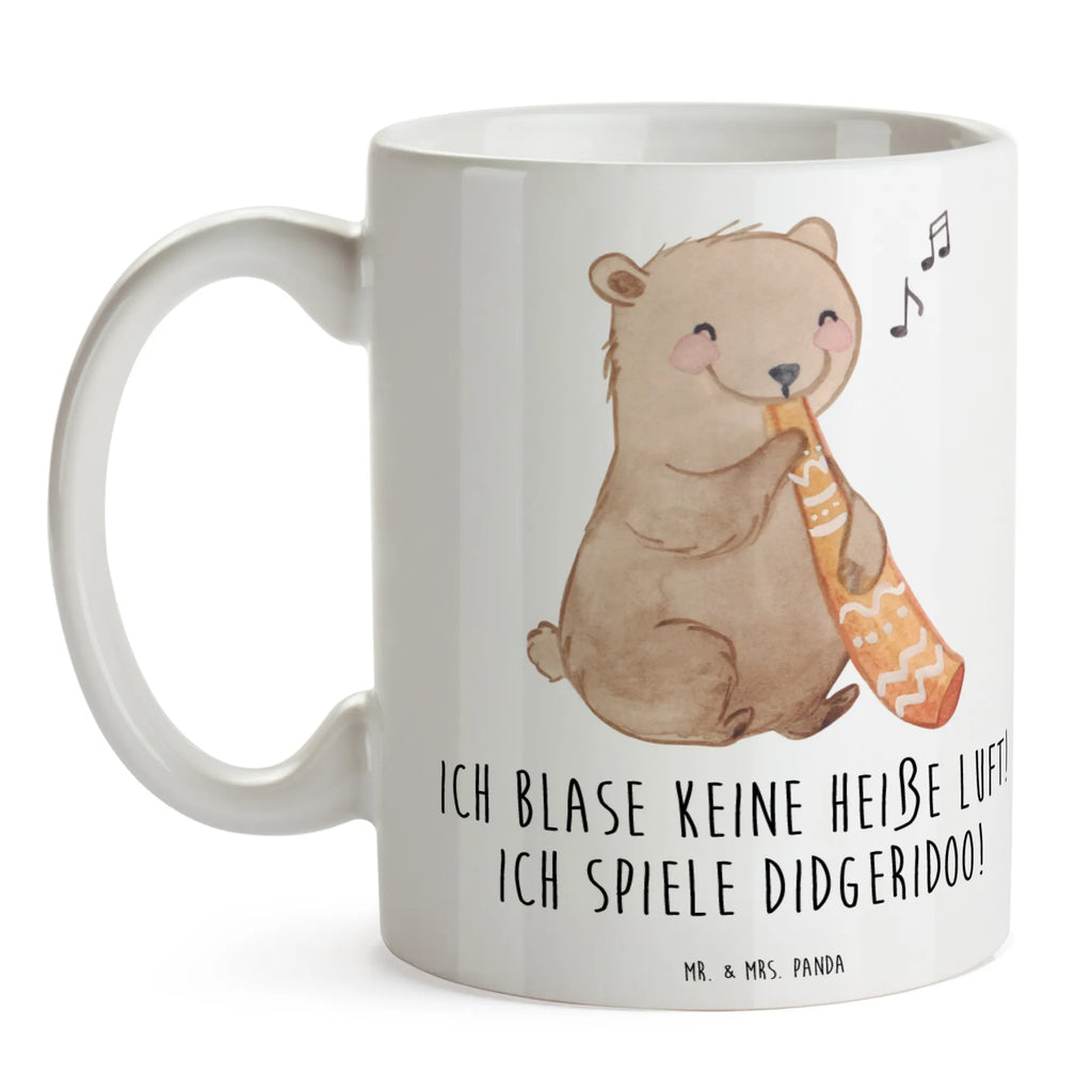 Mug Ich blase keine heiße Luft! Ich spiele Didgeridoo! Kaffeetasse, Keramiktasse, Porzellantasse, Bürotasse, Tasse, Geschenktasse, Teetasse, Tasse mit Zitaten, Tasse mit Motiven, Instrumente, Geschenke Musiker, Musikliebhaber