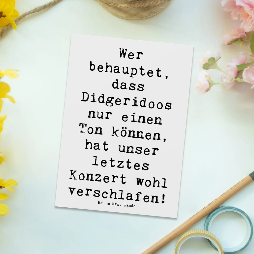 Postkarte Spruch Didgeridoo Konzert Einladungskarten Geburtstag, Karte, Geschenkkarte, Ansichtskarten, Grußkarte, Einladung Geburtstag, Postkarte, Geburtstagskarte, Ansichtskarte, Dankeskarte, Einladungskarte, Einladung, Instrumente, Geschenke Musiker, Musikliebhaber