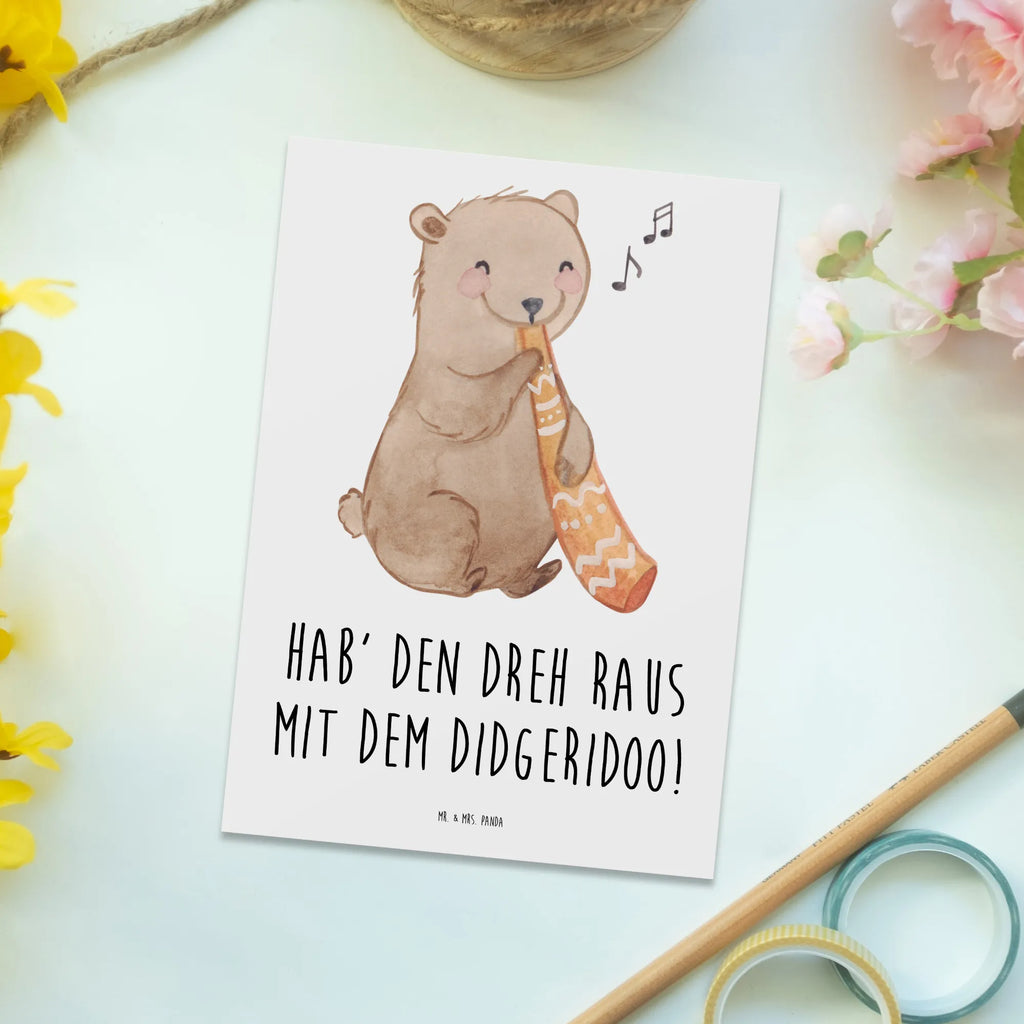 Postcard Hab' den Dreh raus mit dem Didgeridoo! Karte, Einladung, Ansichtskarte, Postkarte, Einladungskarten Geburtstag, Geschenkkarte, Ansichtskarten, Grußkarte, Einladung Geburtstag, Einladungskarte, Dankeskarte, Geburtstagskarte, Instrumente, Geschenke Musiker, Musikliebhaber