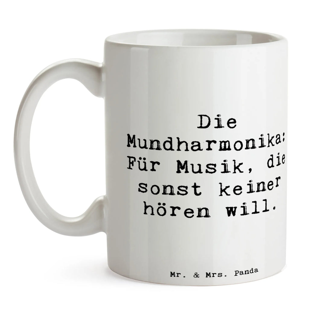 Tasse Spruch Musik Mundharmonika Tasse, Kaffeetasse, Keramiktasse, Teetasse, Tasse mit Zitaten, Tasse mit Motiven, Bürotasse, Geschenktasse, Porzellantasse, Instrumente, Geschenke Musiker, Musikliebhaber