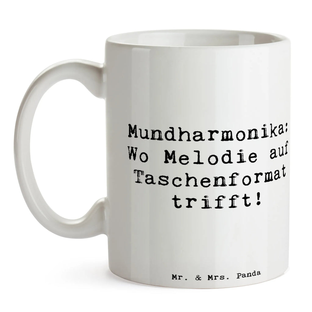 Mug Saying Mundharmonika: Wo Melodie auf Taschenformat trifft! Tasse mit Motiven, Teetasse, Tasse mit Zitaten, Kaffeetasse, Porzellantasse, Geschenktasse, Tasse, Keramiktasse, Bürotasse, Instrumente, Geschenke Musiker, Musikliebhaber