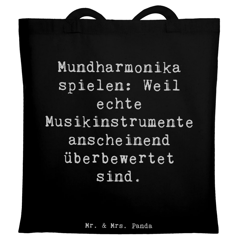 Tragetasche Spruch Mundharmonika spielen: Weil echte Musikinstrumente anscheinend überbewertet sind. Beutel, Stofftasche, Jutetasche, Jutebeutel, Stoffbeutel, Einkaufstasche, Laptoptasche, Shopper, Umhängetasche, Tragetasche, Schultertasche, Badetasche, Tasche, Einkaufstüte, Beuteltasche, Strandtasche, Instrumente, Geschenke Musiker, Musikliebhaber