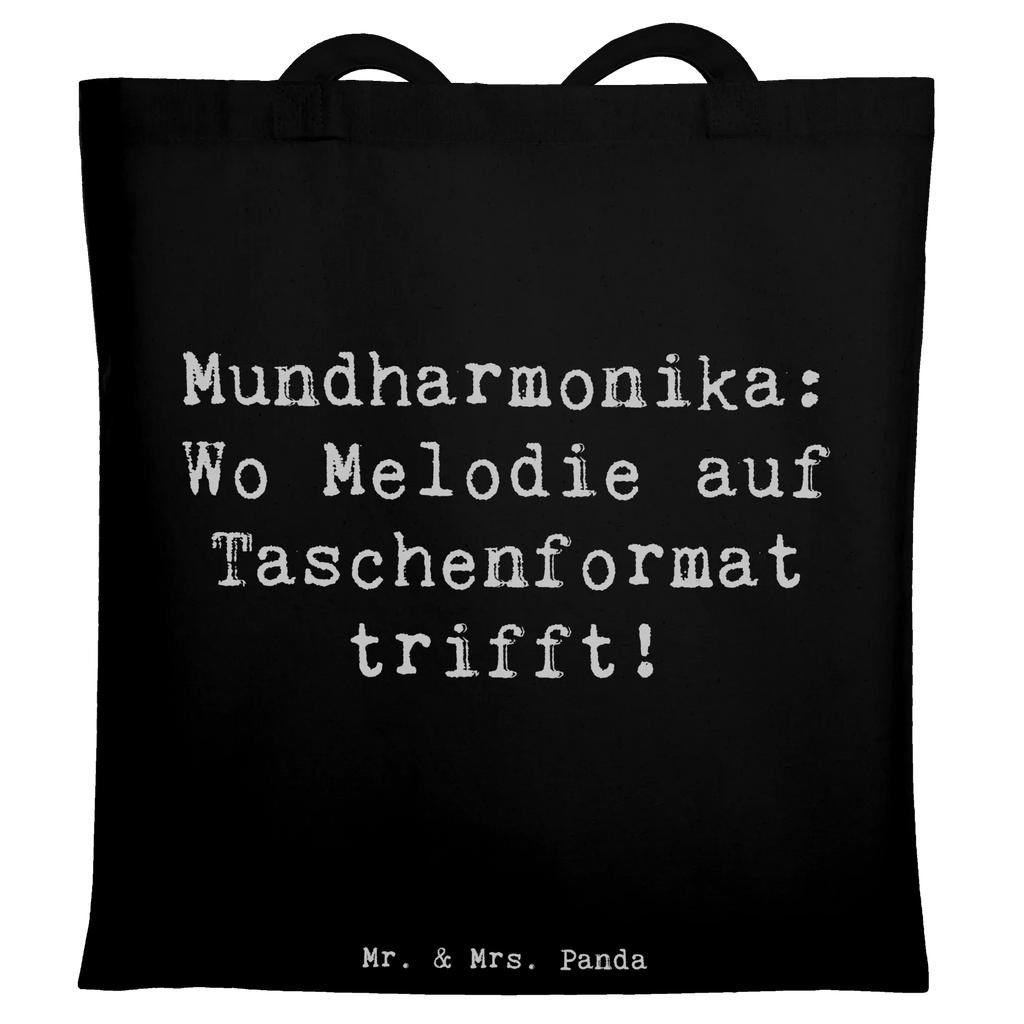 Tote bag Saying Mundharmonika: Wo Melodie auf Taschenformat trifft! Einkaufstüte, Tasche, Laptoptasche, Shopper, Jutetasche, Beuteltasche, Einkaufstasche, Umhängetasche, Jutebeutel, Schultertasche, Badetasche, Tragetasche, Strandtasche, Stofftasche, Stoffbeutel, Beutel, Instrumente, Geschenke Musiker, Musikliebhaber