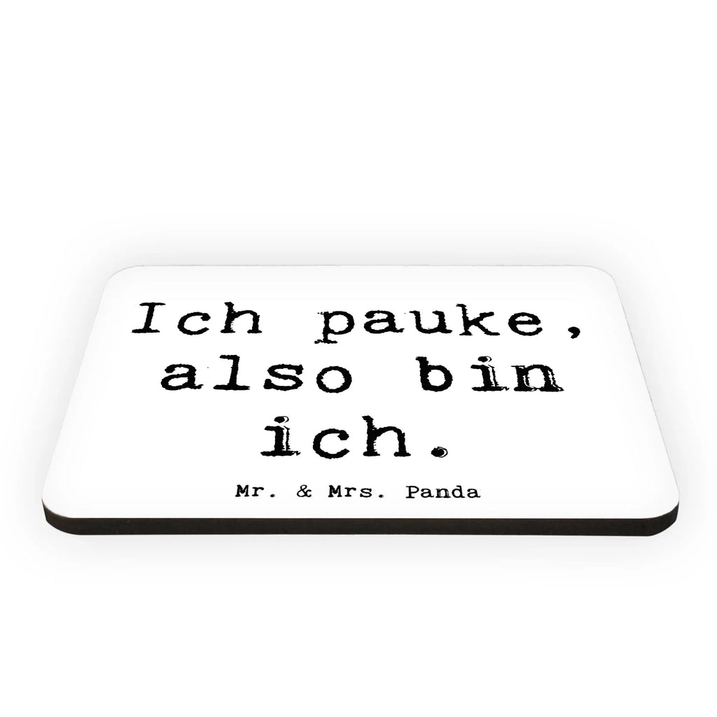 Magnet Saying Ich pauke, also bin ich. Kühlschrank Dekoration, Dekomagnet, Pinnwandmagnet, Whiteboard Magnet, Notiz Magnet, Souvenir Magnet, Motivmagnete, Kühlschrankmagnet, Instrumente, Geschenke Musiker, Musikliebhaber