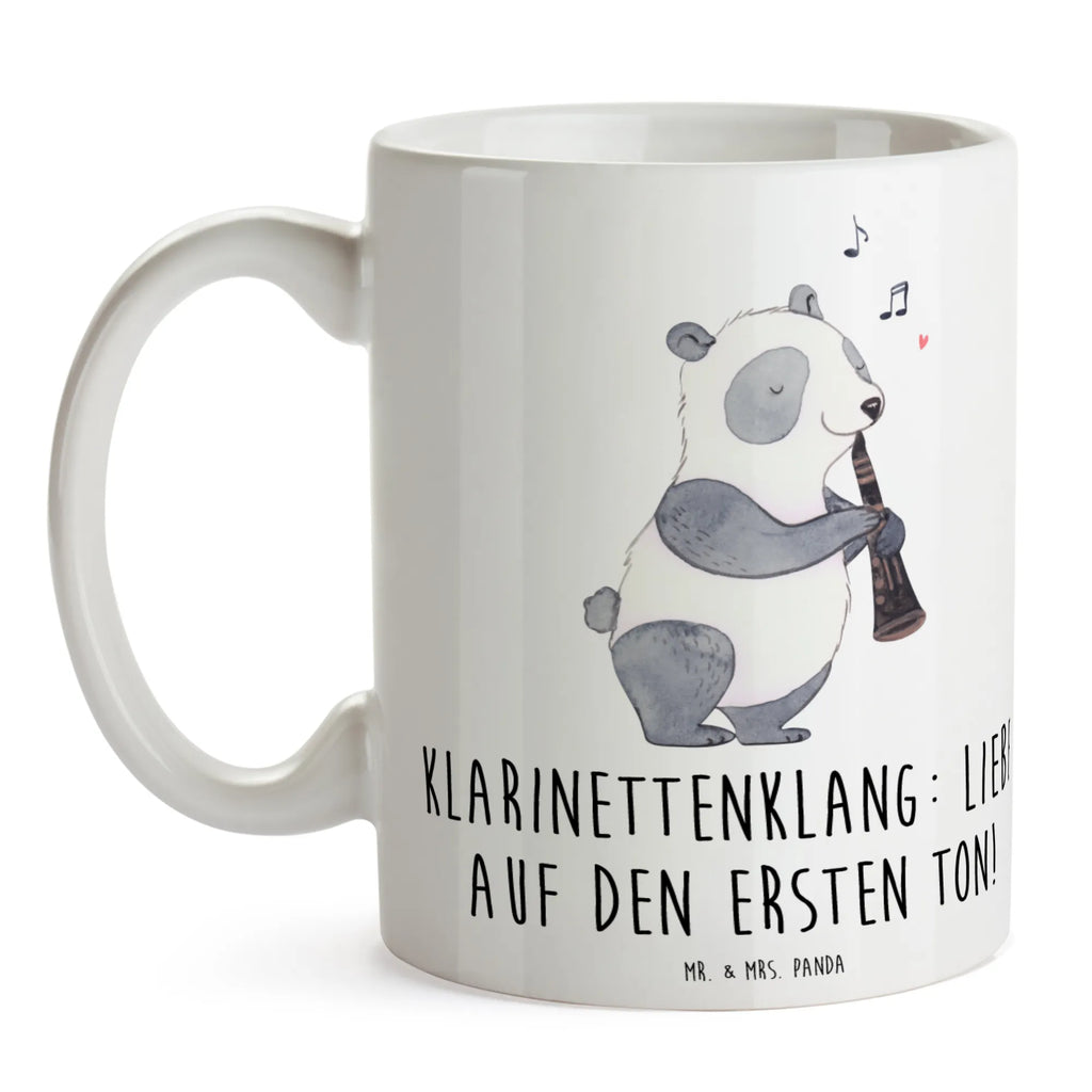 Mug Klarinettenklang: Liebe auf den ersten Ton! Keramiktasse, Kaffeetasse, Geschenktasse, Bürotasse, Tasse mit Zitaten, Tasse, Teetasse, Porzellantasse, Tasse mit Motiven, Instrumente, Geschenke Musiker, Musikliebhaber