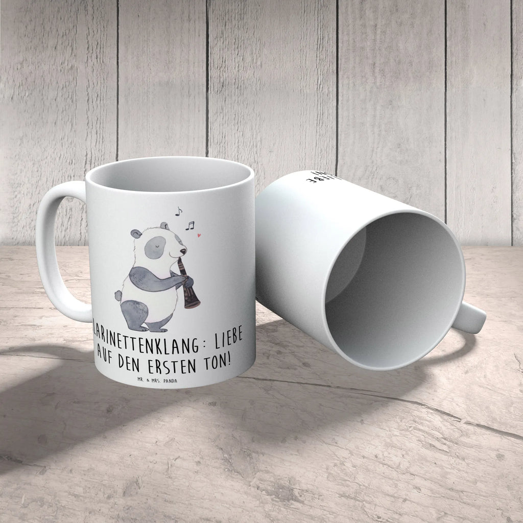 Mug Klarinettenklang: Liebe auf den ersten Ton! Keramiktasse, Kaffeetasse, Geschenktasse, Bürotasse, Tasse mit Zitaten, Tasse, Teetasse, Porzellantasse, Tasse mit Motiven, Instrumente, Geschenke Musiker, Musikliebhaber