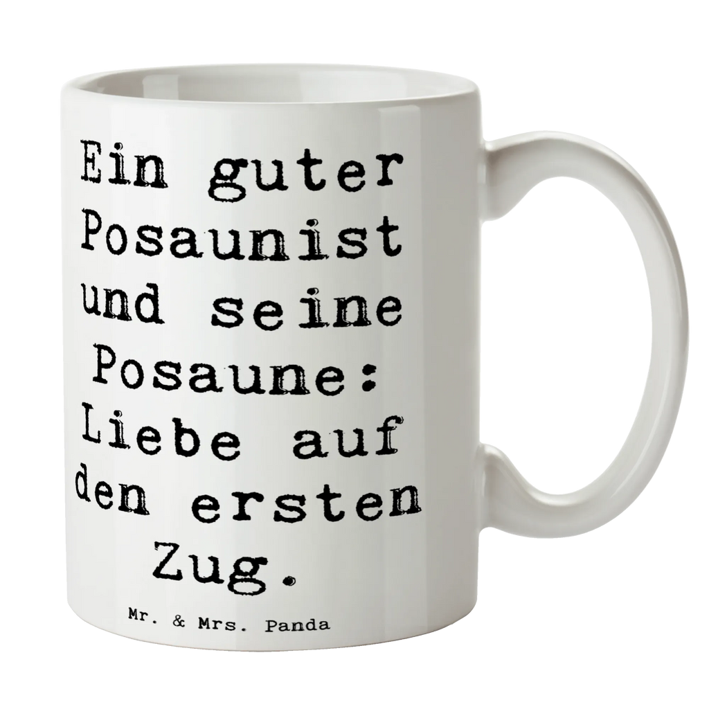 Tasse Spruch Posaune Liebe Tasse mit Motiven, Tasse mit Zitaten, Teetasse, Kaffeetasse, Tasse, Porzellantasse, Geschenktasse, Keramiktasse, Bürotasse, Instrumente, Geschenke Musiker, Musikliebhaber