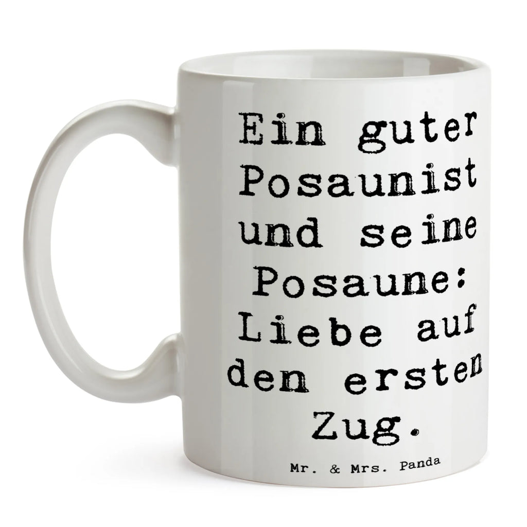 Tasse Spruch Posaune Liebe Tasse mit Motiven, Tasse mit Zitaten, Teetasse, Kaffeetasse, Tasse, Porzellantasse, Geschenktasse, Keramiktasse, Bürotasse, Instrumente, Geschenke Musiker, Musikliebhaber