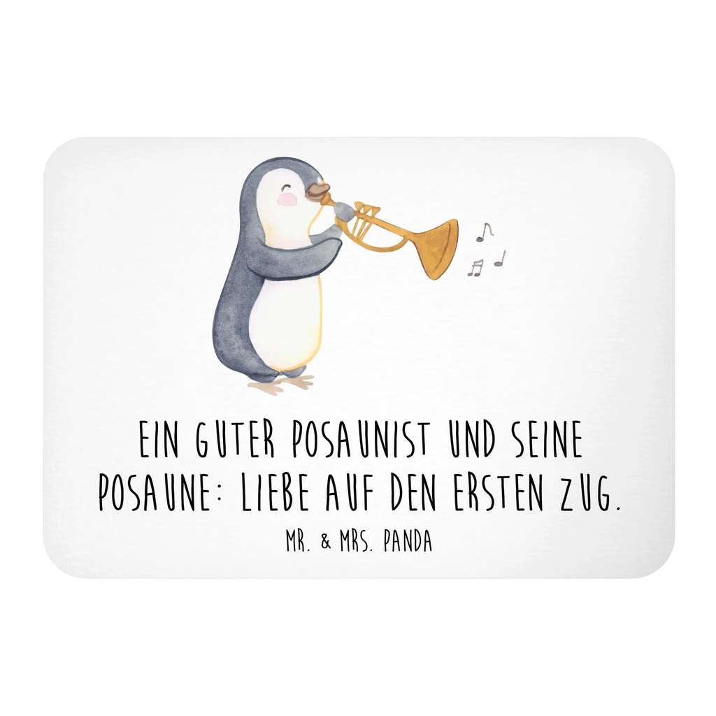 Magnet Ein guter Posaunist und seine Posaune: Liebe auf den ersten Zug. Souvenir Magnet, Kühlschrankmagnet, Pinnwandmagnet, Dekomagnet, Notiz Magnet, Motivmagnete, Kühlschrank Dekoration, Whiteboard Magnet, Instrumente, Geschenke Musiker, Musikliebhaber