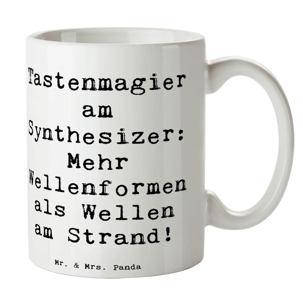Mug Saying Tastenmagier am Synthesizer: Mehr Wellenformen als Wellen am Strand! Tasse mit Zitaten, Bürotasse, Porzellantasse, Kaffeetasse, Teetasse, Keramiktasse, Tasse, Geschenktasse, Tasse mit Motiven, Instrumente, Geschenke Musiker, Musikliebhaber
