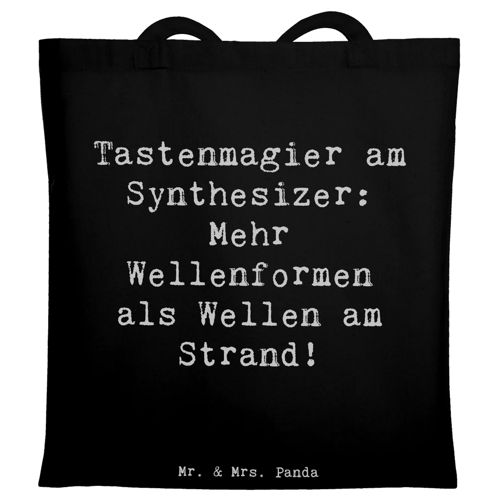 Tote bag Saying Tastenmagier am Synthesizer: Mehr Wellenformen als Wellen am Strand! Stoffbeutel, Einkaufstasche, Einkaufstüte, Strandtasche, Schultertasche, Tasche, Jutetasche, Laptoptasche, Umhängetasche, Tragetasche, Beutel, Jutebeutel, Stofftasche, Badetasche, Beuteltasche, Shopper, Instrumente, Geschenke Musiker, Musikliebhaber