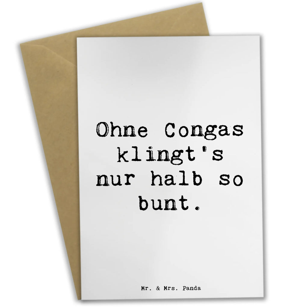 Grußkarte Spruch Bunte Congas Grußkarte, Klappkarte, Glückwunschkarte, Karte, Geburtstagskarte, Einladungskarte, Hochzeitskarte, Ansichtskarten, Instrumente, Geschenke Musiker, Musikliebhaber