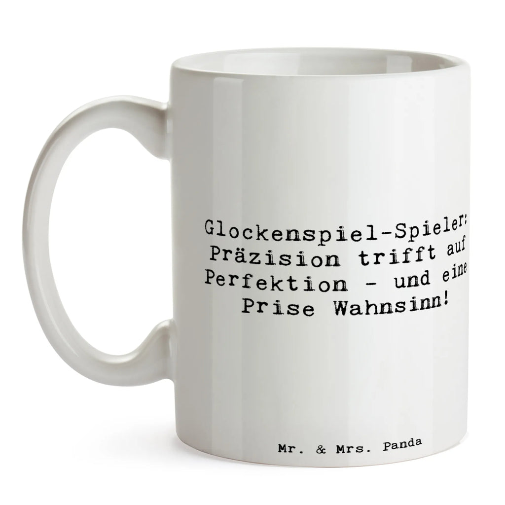 Mug Saying Glockenspiel-Spieler: Präzision trifft auf Perfektion - und eine Prise Wahnsinn! Geschenktasse, Kaffeetasse, Tasse mit Zitaten, Teetasse, Bürotasse, Porzellantasse, Keramiktasse, Tasse mit Motiven, Tasse, Instrumente, Geschenke Musiker, Musikliebhaber