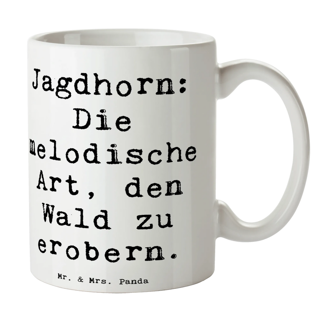 Tasse Spruch Jagdhorn Magie Kaffeetasse, Tasse mit Motiven, Keramiktasse, Tasse, Geschenktasse, Bürotasse, Tasse mit Zitaten, Porzellantasse, Teetasse, Instrumente, Geschenke Musiker, Musikliebhaber