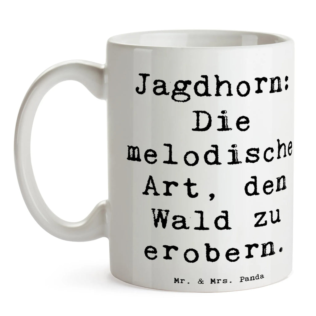 Tasse Spruch Jagdhorn Magie Kaffeetasse, Tasse mit Motiven, Keramiktasse, Tasse, Geschenktasse, Bürotasse, Tasse mit Zitaten, Porzellantasse, Teetasse, Instrumente, Geschenke Musiker, Musikliebhaber