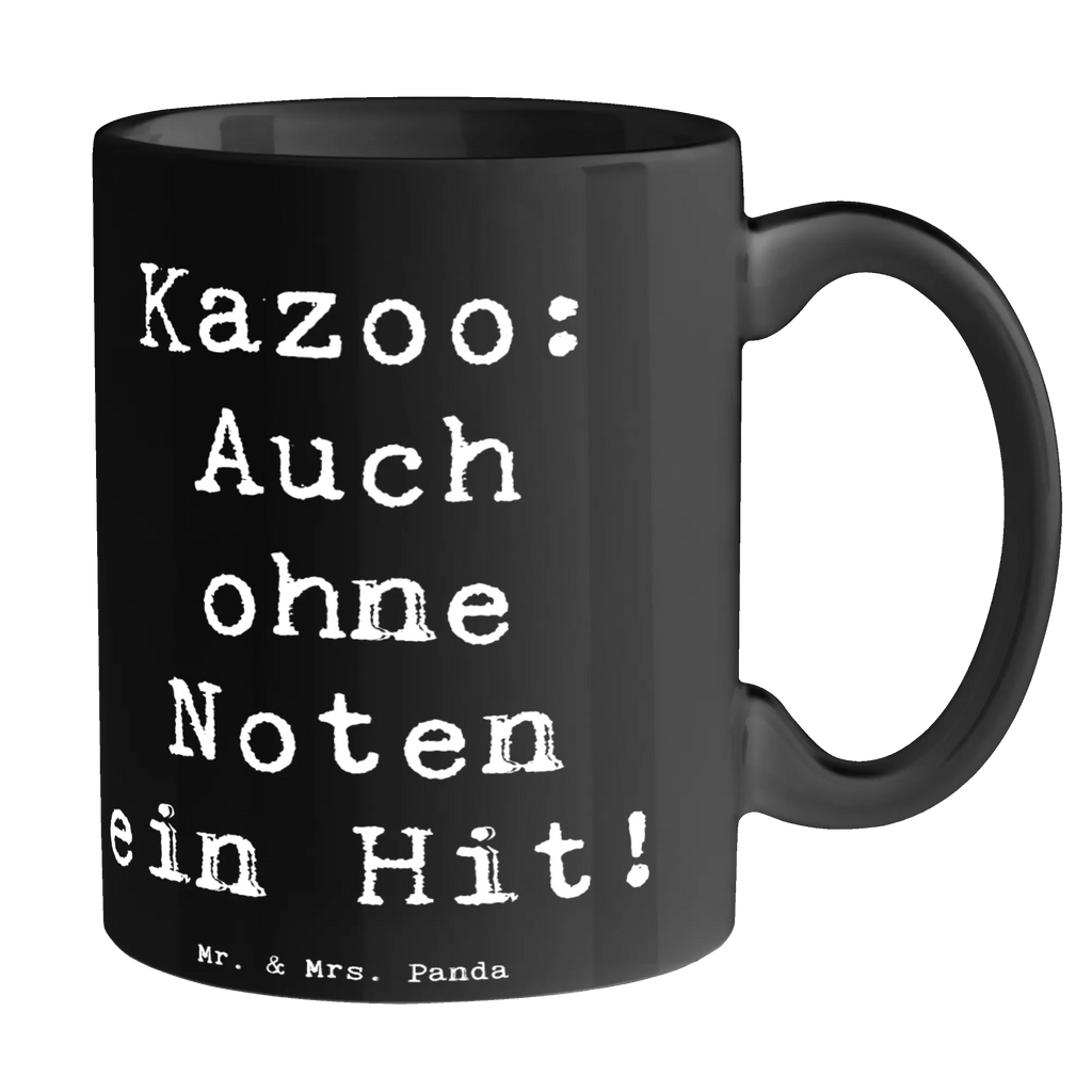 Tasse Spruch Kazoo Hit Porzellantasse, Keramiktasse, Tasse mit Motiven, Tasse mit Zitaten, Geschenktasse, Teetasse, Bürotasse, Tasse, Kaffeetasse, Instrumente, Geschenke Musiker, Musikliebhaber