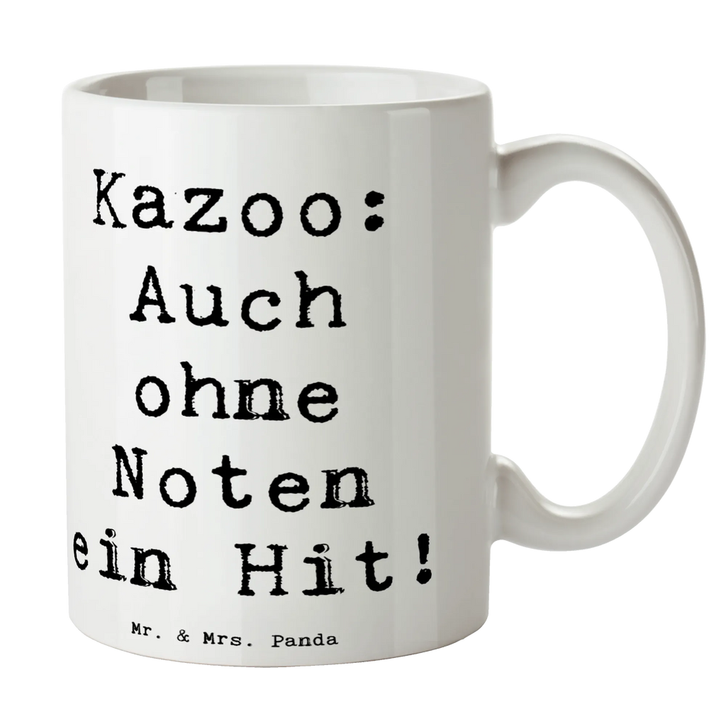 Tasse Spruch Kazoo Hit Porzellantasse, Keramiktasse, Tasse mit Motiven, Tasse mit Zitaten, Geschenktasse, Teetasse, Bürotasse, Tasse, Kaffeetasse, Instrumente, Geschenke Musiker, Musikliebhaber