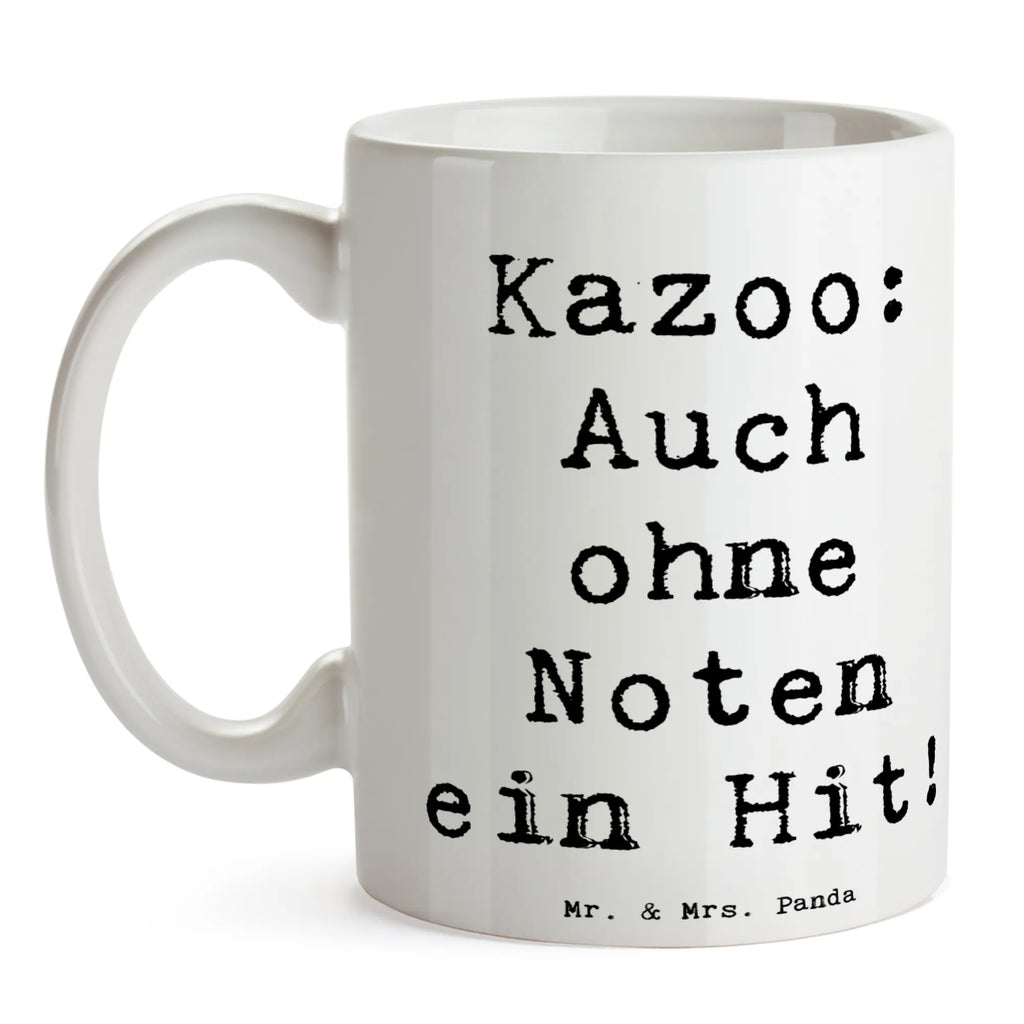 Tasse Spruch Kazoo Hit Porzellantasse, Keramiktasse, Tasse mit Motiven, Tasse mit Zitaten, Geschenktasse, Teetasse, Bürotasse, Tasse, Kaffeetasse, Instrumente, Geschenke Musiker, Musikliebhaber