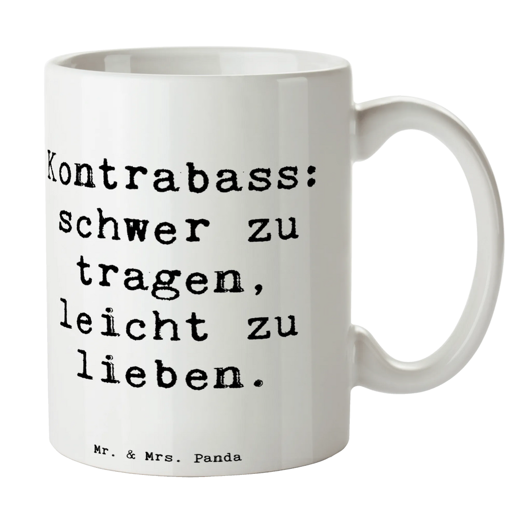 Tasse Spruch Kontrabass Liebe Bürotasse, Geschenktasse, Tasse, Teetasse, Tasse mit Motiven, Porzellantasse, Keramiktasse, Tasse mit Zitaten, Kaffeetasse, Instrumente, Geschenke Musiker, Musikliebhaber