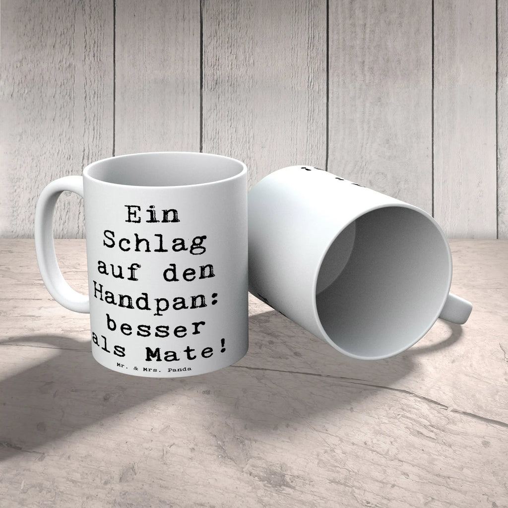 Mug Saying Ein Schlag auf den Handpan: besser als Mate! Tasse mit Motiven, Teetasse, Bürotasse, Porzellantasse, Keramiktasse, Geschenktasse, Tasse mit Zitaten, Kaffeetasse, Tasse, Instrumente, Geschenke Musiker, Musikliebhaber