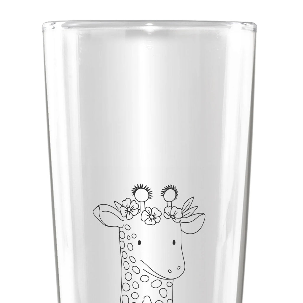 szklanka piwa żyrafa Wieniec kwiatów Afryka, dzikie zwierzęta
