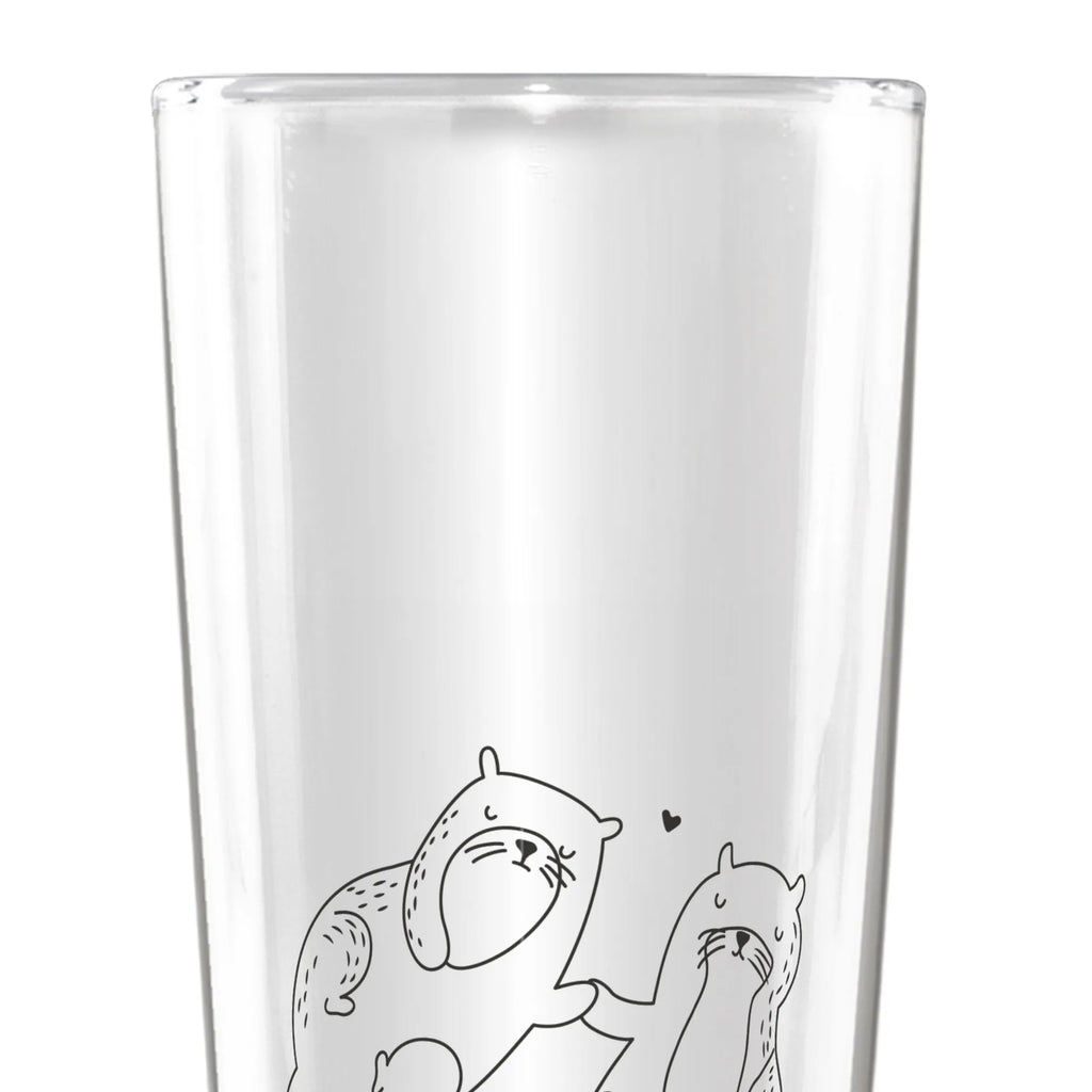 szklanka piwa wydra trzymać się za ręce Kuna, wydra, morska wydra