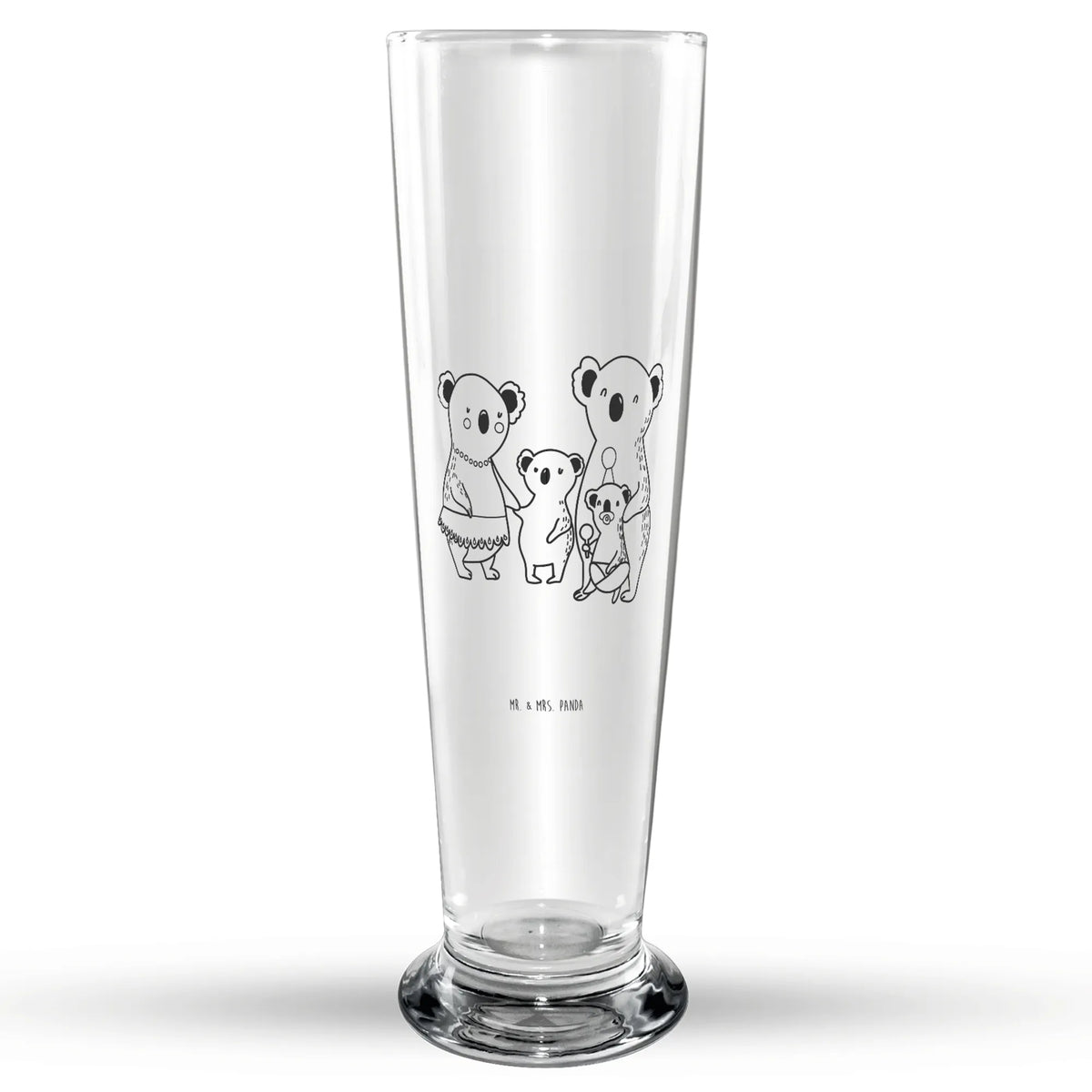 Bierglas Koala Familie Bierglas, Glasbierglas, Glasbecher, Bier Glas, Trinkglas, Bierbecher, Vatertag, Mama, Papa, Oma, Opa, Familie, Schwester, Bruder, Muttertag, Kinder, Familienleben, Koalas, Family, Koala, Geschwister