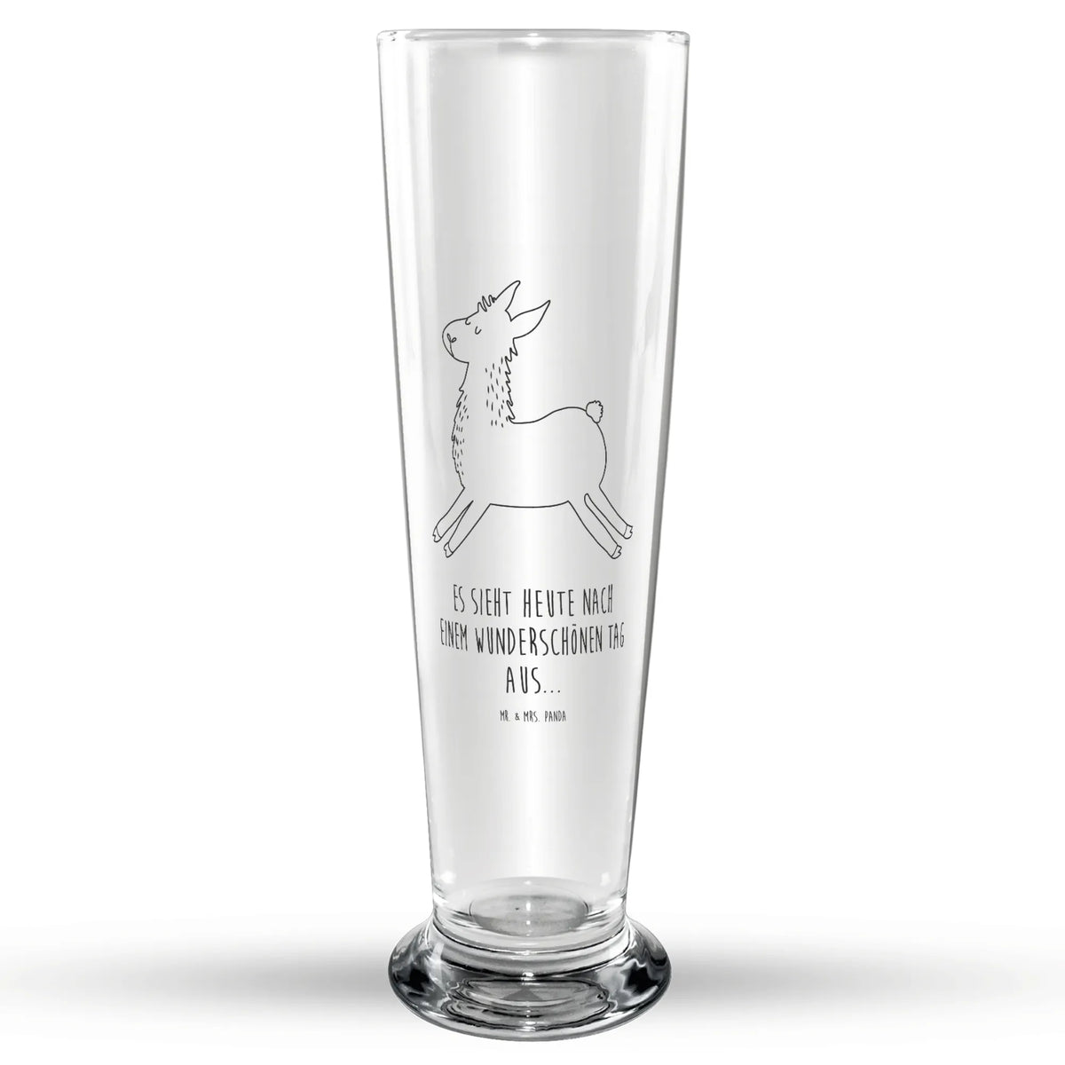Beer glass lama Jump Llama, alpaca, trendy animal, luck, llamas, favourite day, girlfriend, new start, good morning, exam, graduation, heartache