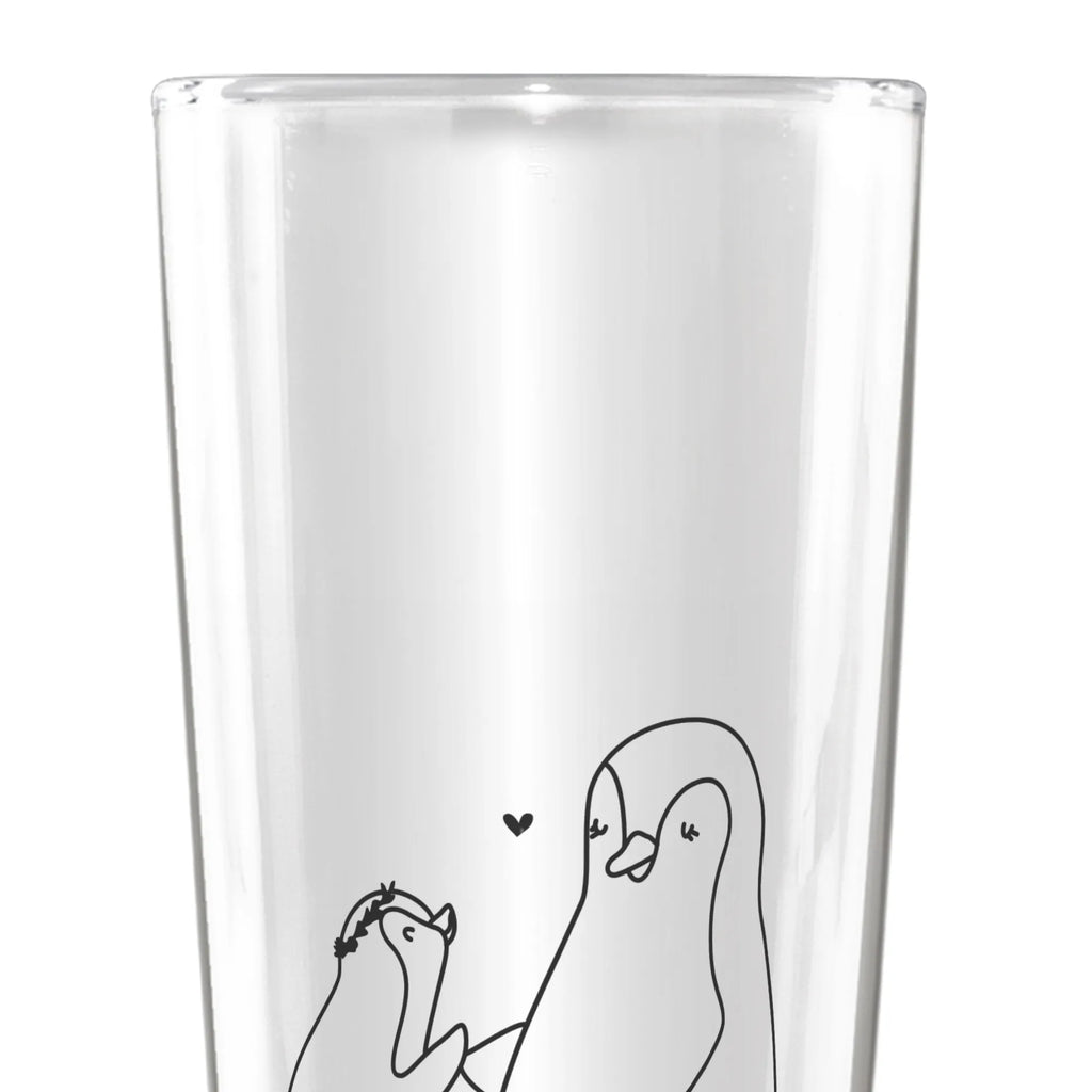 Beer glass Penguin with child Family, Father's Day, Mother's Day, brother, sister, Mom, Dad, Gift, Mummy, Mommy, Birthday, Mother