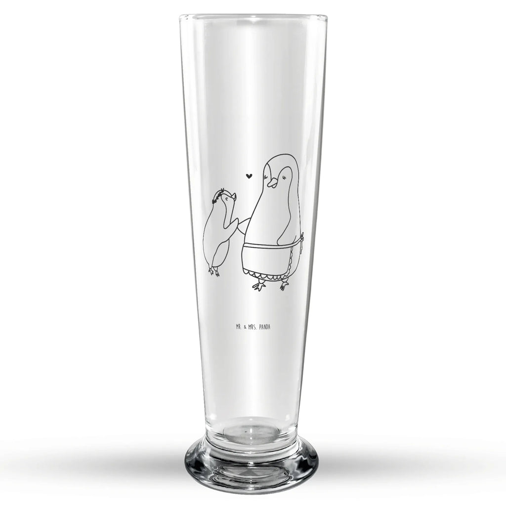 Beer glass Penguin with child Family, Father's Day, Mother's Day, brother, sister, Mom, Dad, Gift, Mummy, Mommy, Birthday, Mother