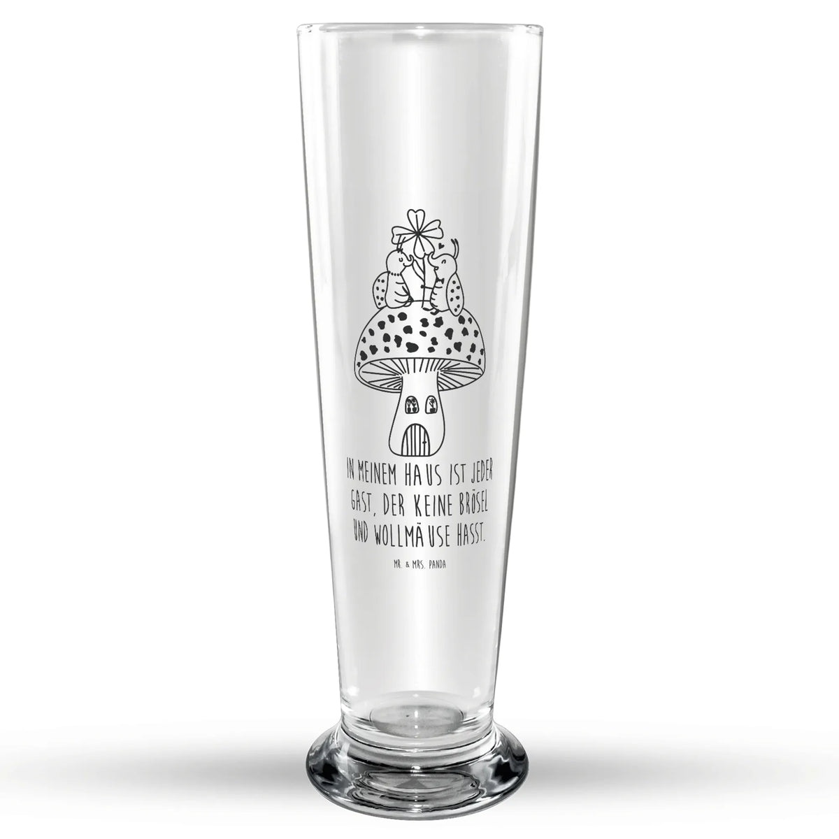 Bierglas Marienkäfer Fliegenpilz Bierglas, Glasbierglas, Bierbecher, Glasbecher, Bier Glas, Trinkglas, Lustige Sprüche, Tiere, Tiermotive, Gute Laune, Marienkäfer, Fliegenpilz, Wohnung, Zuhause, Fleigenpilzhaus, Haus