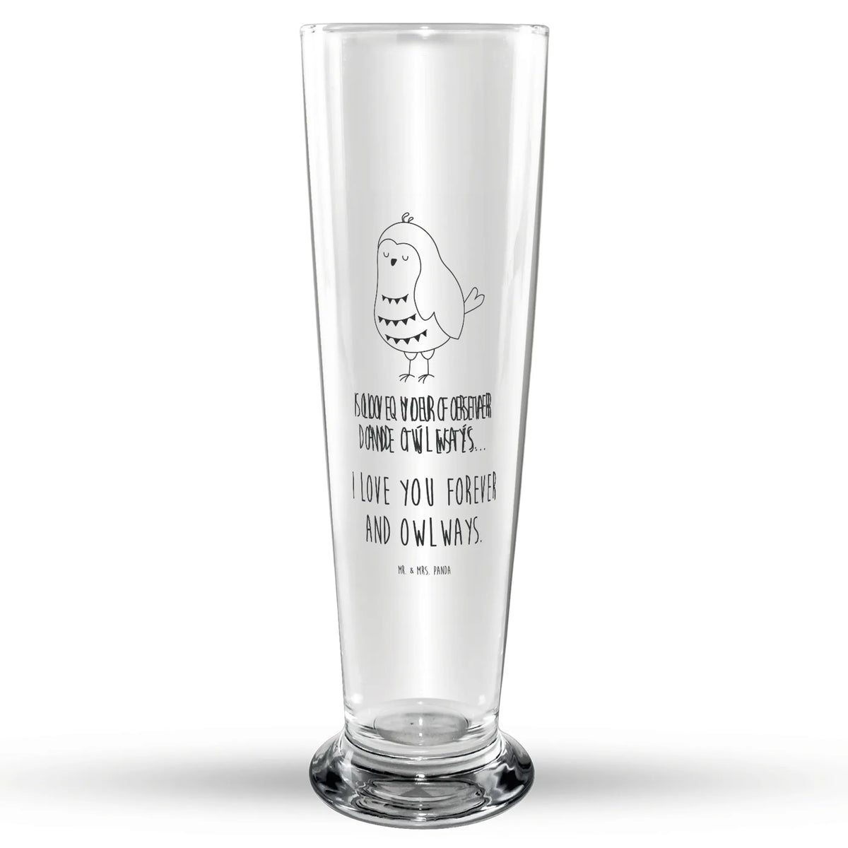 Bierglas Eule Zufrieden Bierbecher, Trinkglas, Bierglas, Bier Glas, Glasbecher, Glasbierglas, Eule, Owl, Eule Deko, Geschenk Hochzeitstag, Liebe Spruch, Wortspiel Lustig, Romantisch, Eule Spruch, Spruch schön