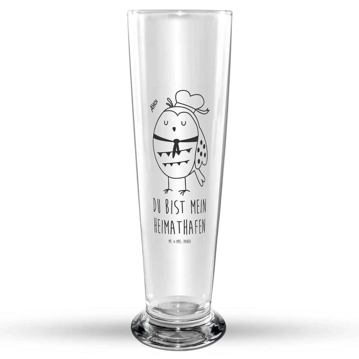 Bierglas Eule Matrose Bierglas, Bier Glas, Glasbierglas, Bierbecher, Trinkglas, Glasbecher, Eule, Wortspiel Lustig, Ehe, Eule Deko, Owl, Seefahrer, Eule Spruch, Heimathafen, Matrose, Freundin, Hochzeitstag Geschenk