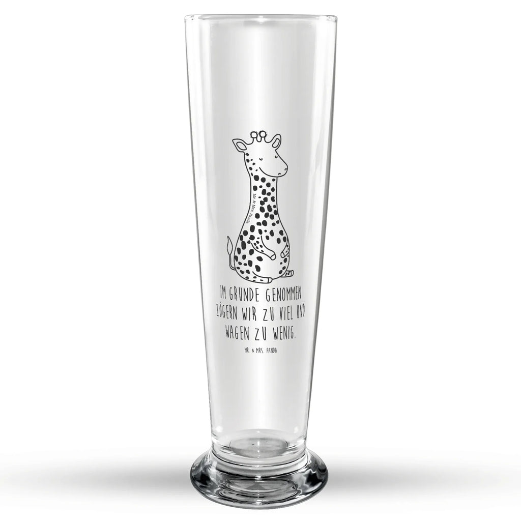 szklanka piwa żyrafa Zadowolony Afryka, dzikie zwierzęta