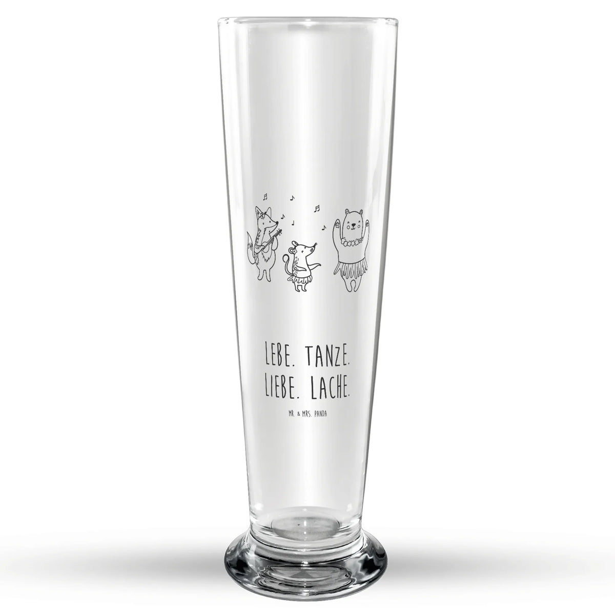 Bierglas Waldtiere Aloha Bierbecher, Bierglas, Bier Glas, Glasbecher, Trinkglas, Glasbierglas, Lustige Sprüche, Tiere, Tiermotive, Gute Laune, Bär, Lachen, Waldtiere, Leben, Tanzen, Aloha, Wald, Igel, Musik, Hase