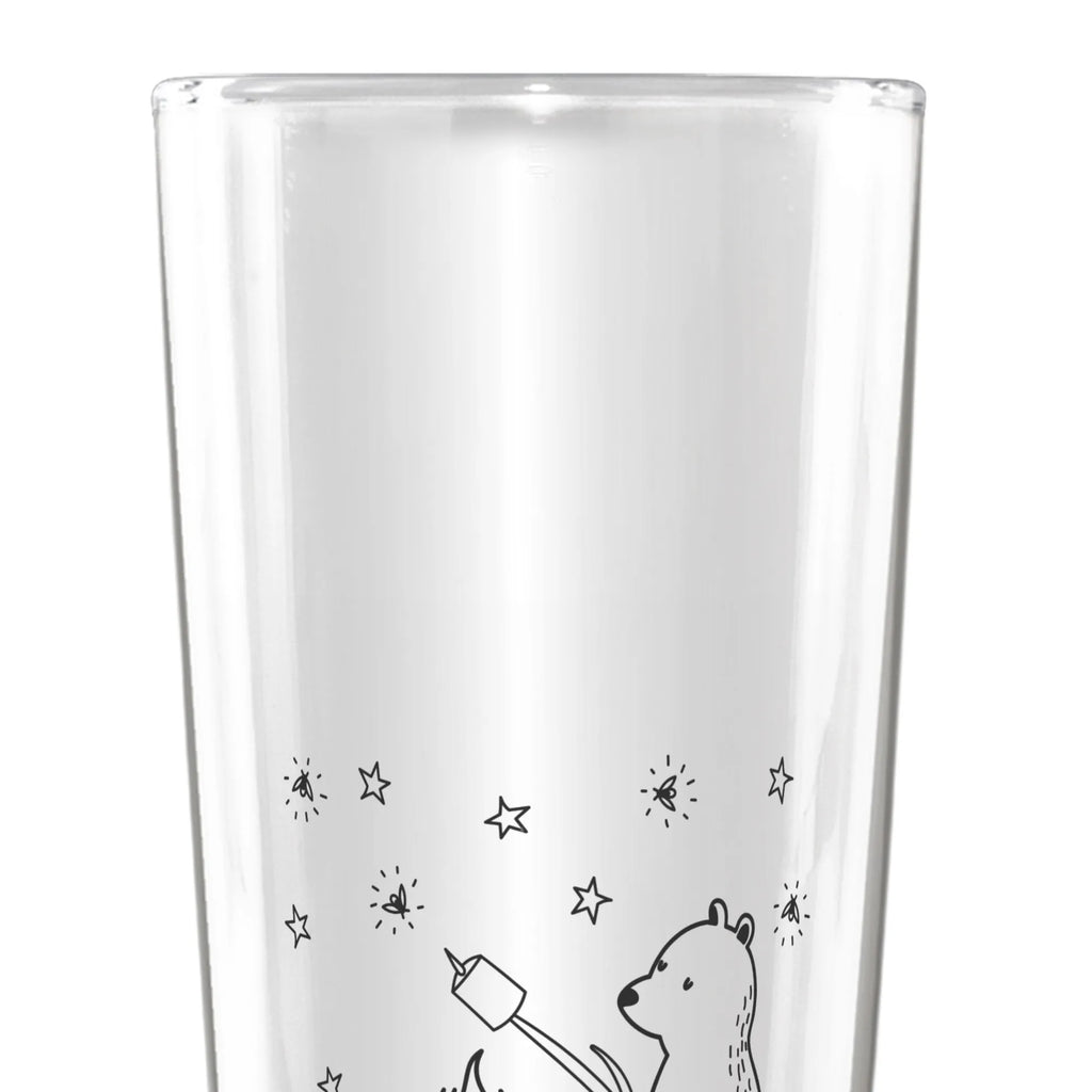 Spersonalizowany kufel do piwa Niedźwiedź i biedronka przy ognisku Niedźwiedź, Miś, Pluszowy miś