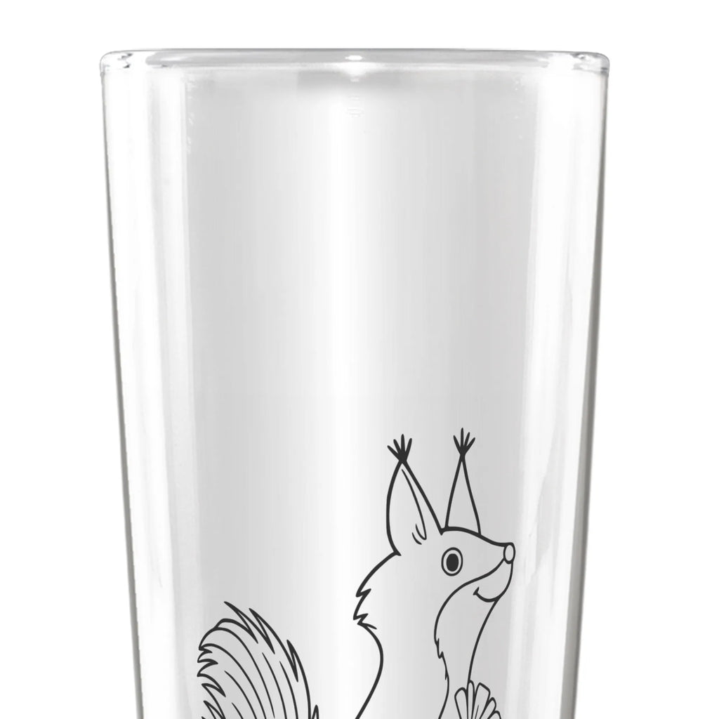 Personalized Beer Glass Squirrel flower small animals, cute, funny, cute animal motives, hand drawn, small world, funny sayings, good mood, happy, gifts, gift ideas, special gifts, animal lover, card, happy saying, motivation pictures, motivation sayings, positive saying, squirrel, saying decoration, laughter, fun, Squirrel