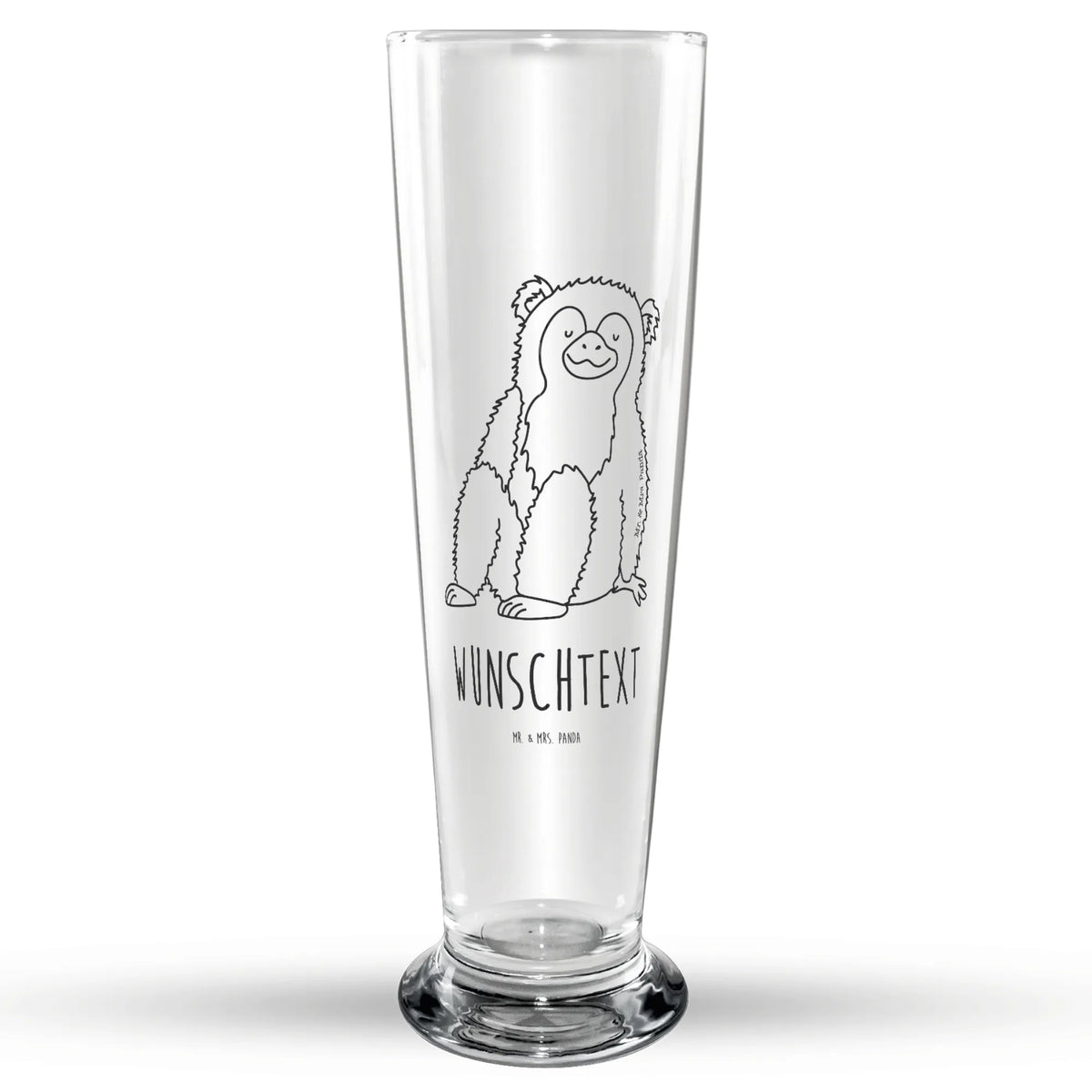 Personalized Beer Glass Monkey Africa, monkey, self-esteem, monkeys, motivation, respect, selfcare, self-confidence, self-love, love