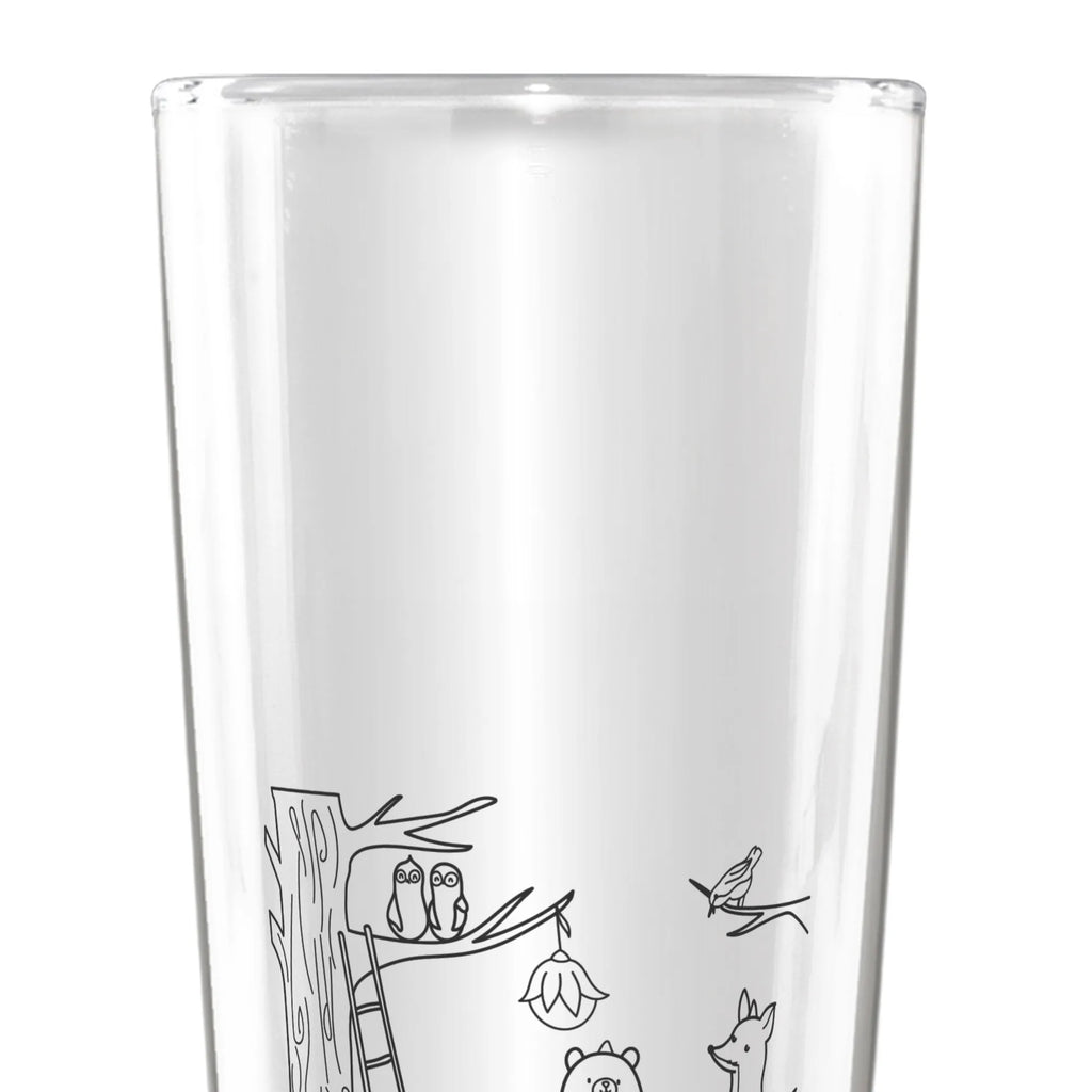 Personalized Beer Glass forest animals picnic small animals, cute, funny, cute animal motives, hand drawn, small world, funny sayings, good mood, happy, gifts, gift ideas, special gifts, animal lover, card, hedgehog, mouse, picnic, fox, hare, squirrel, forest, forest animals