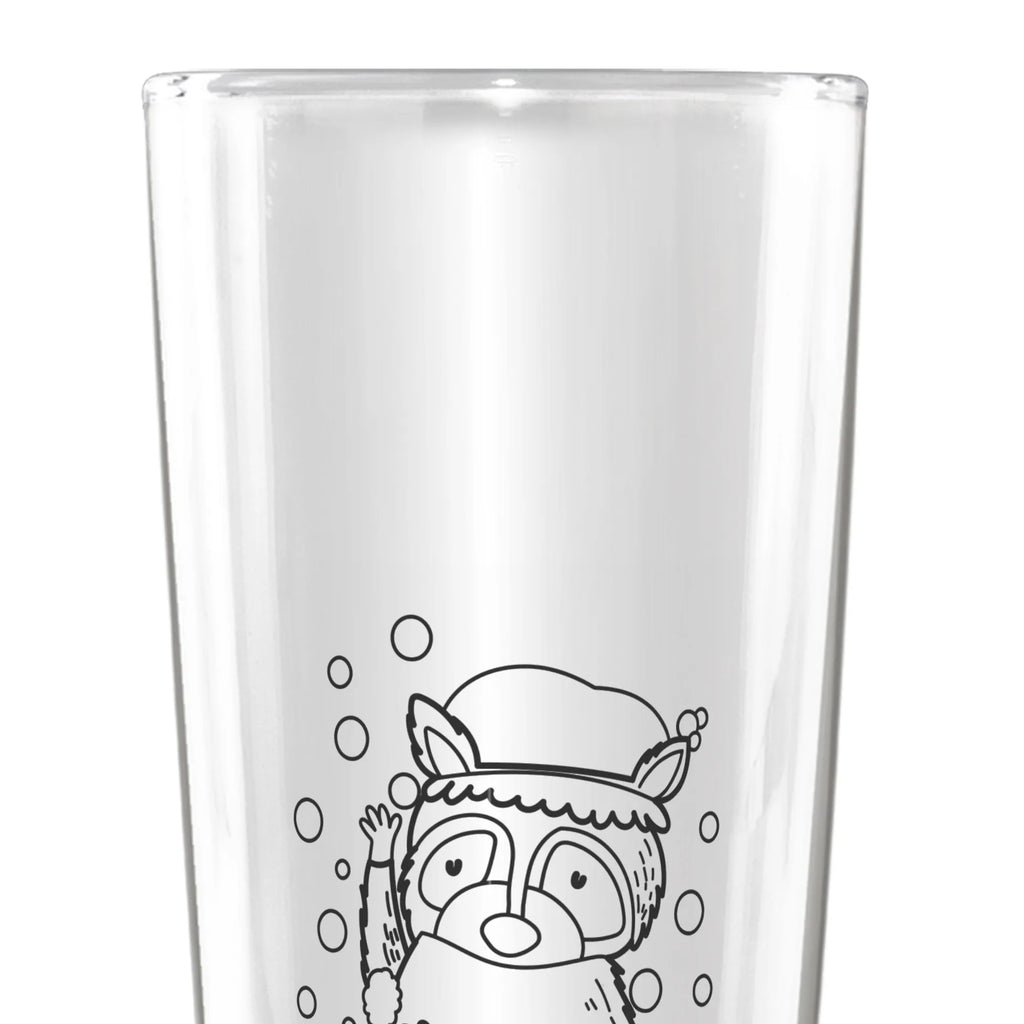 Personalized Beer Glass Raccoon small animals, cute, funny, cute animal motives, hand drawn, small world, funny sayings, good mood, happy, gifts, gift ideas, special gifts, animal lover, card, soap bubbles, plan, daydreaming, raccoon, wash