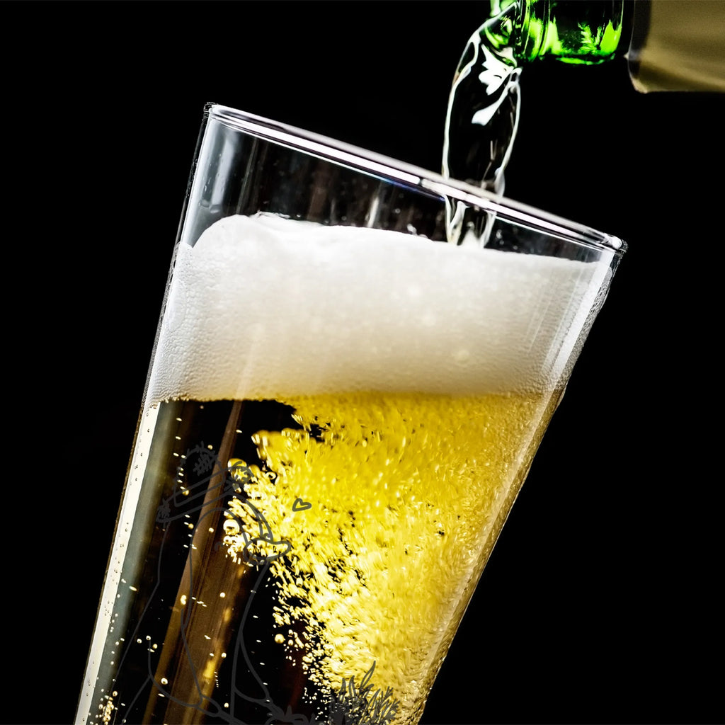 Personalized Beer Glass penguin gardening Gift, sport, hobby, giving, thank you, award, profit, athlete, garden maintenance, urban gardening, gardening, Gardening