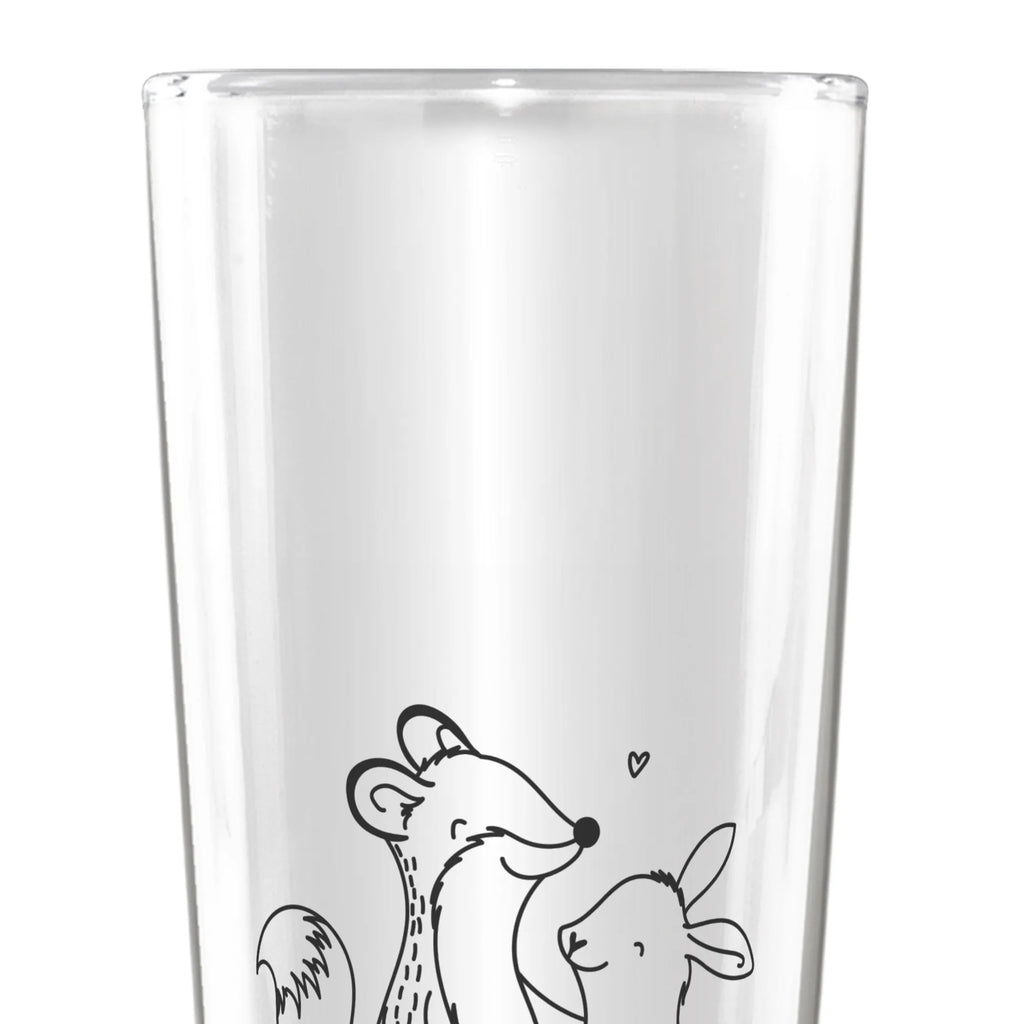 Personalized Beer Glass fox rabbit meet friends Gift, sport, hobby, giving, thank you, award, profit, athlete, meet friends