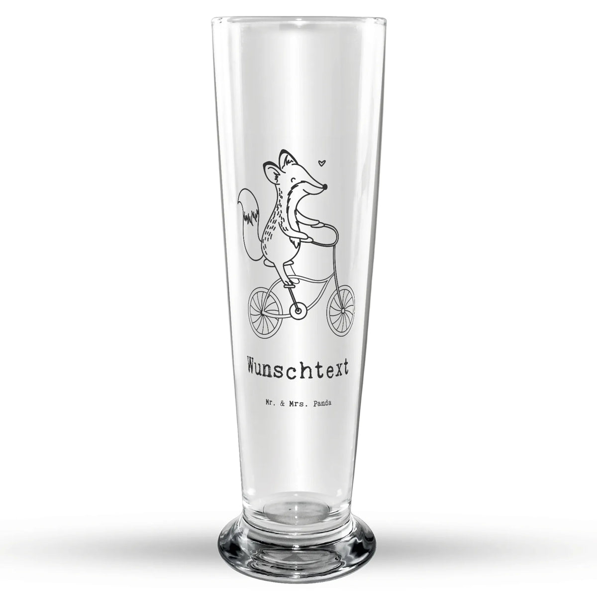 Personalized Beer Glass Fox cycle Gift, giving, thank you, award, profit, athlete, cycling, Biking, mountain biking
