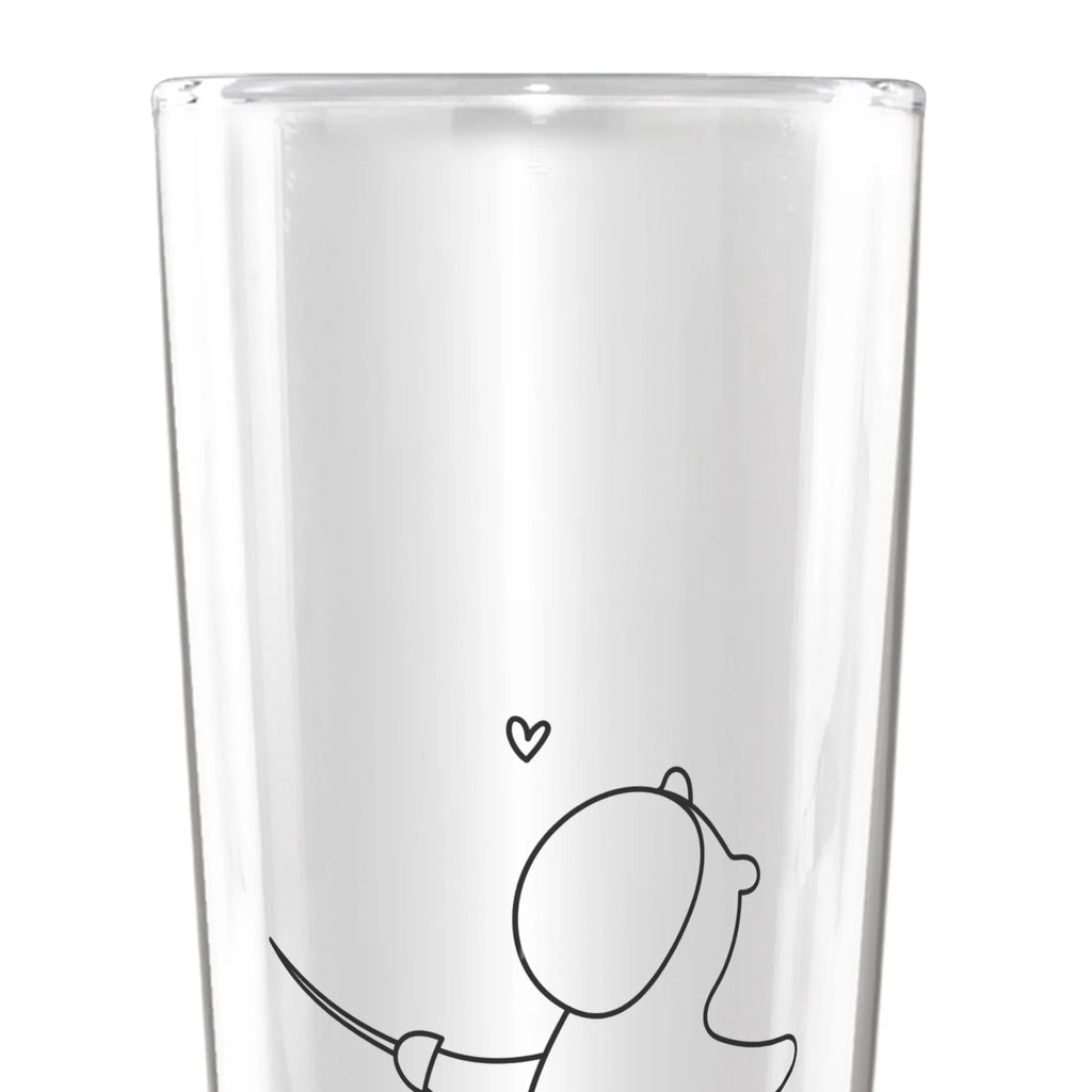 Personalized Beer Glass panda fencing Gift, sport, hobby, giving, thank you, award, profit, athlete, Fencing Federation, Fencing, Fencing Club, Fencing Association