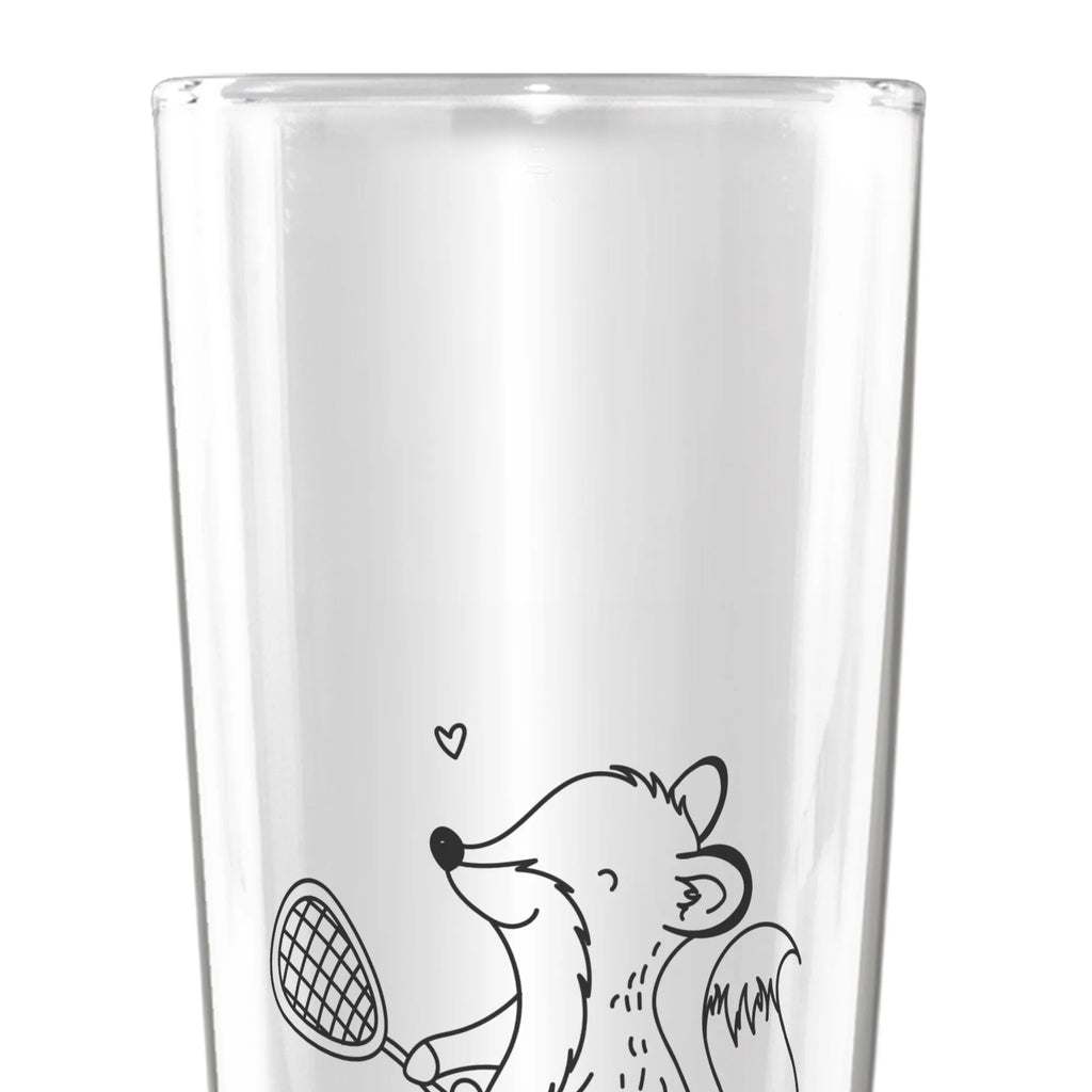 Personalized Beer Glass Fox playing squash Gift, sport, hobby, giving, thank you, award, profit, athlete, squash hall, Playing squash, ball sports