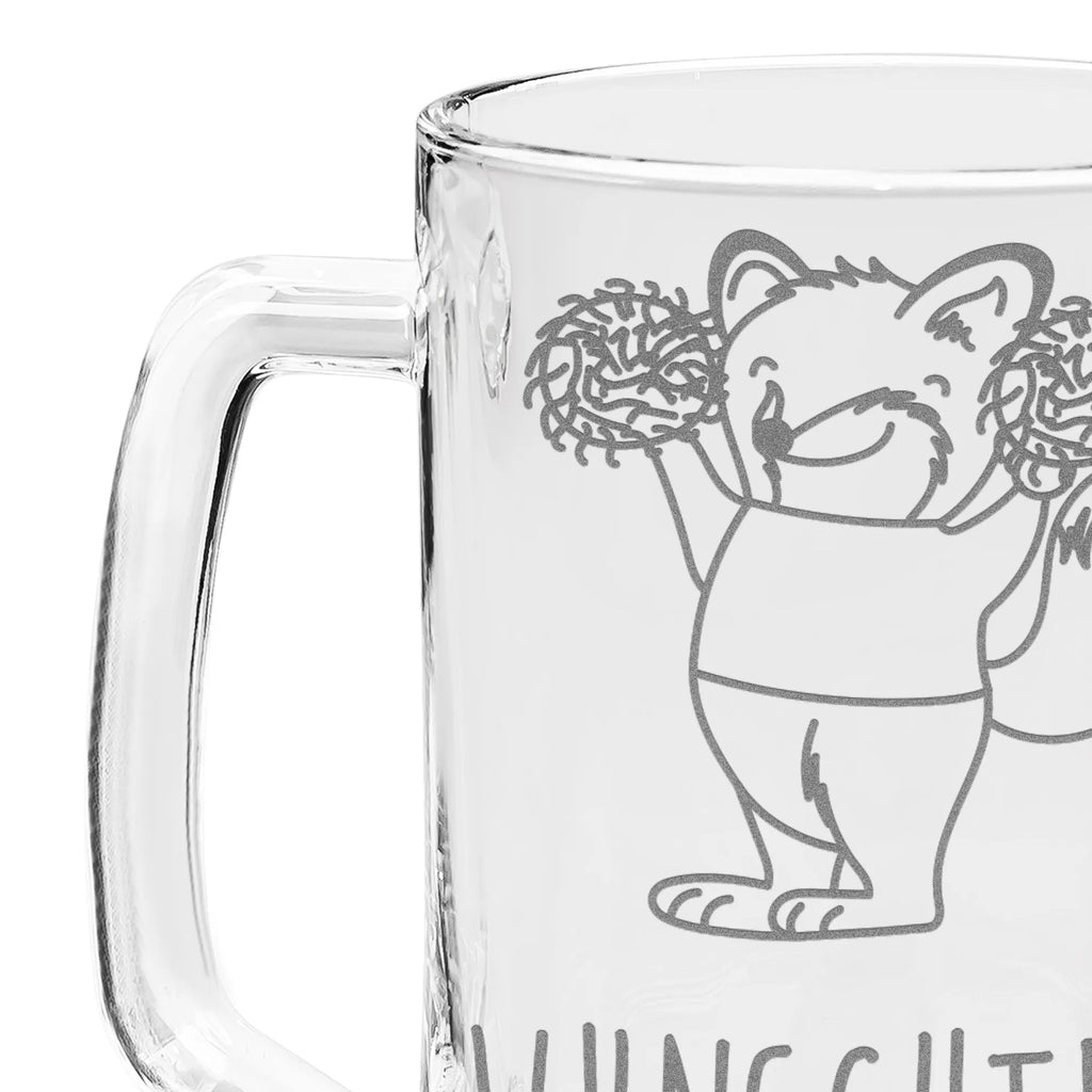 Personalizowany kufel do piwa z grawerem lis Cheerleaderka Prezent, Sport, Dyscyplina sportowa, Hobby, Darować, Dziękuję, Dzięki, Wyróżnienie, Wygrana, Sportowiec